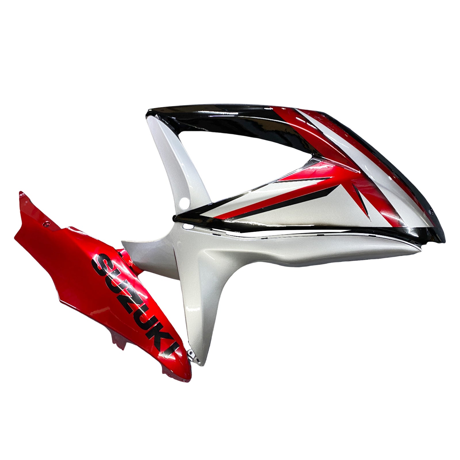 Amotopart 2008-2010 Suzuki GSXR600750 Fairing G-Sliver&Red Kit