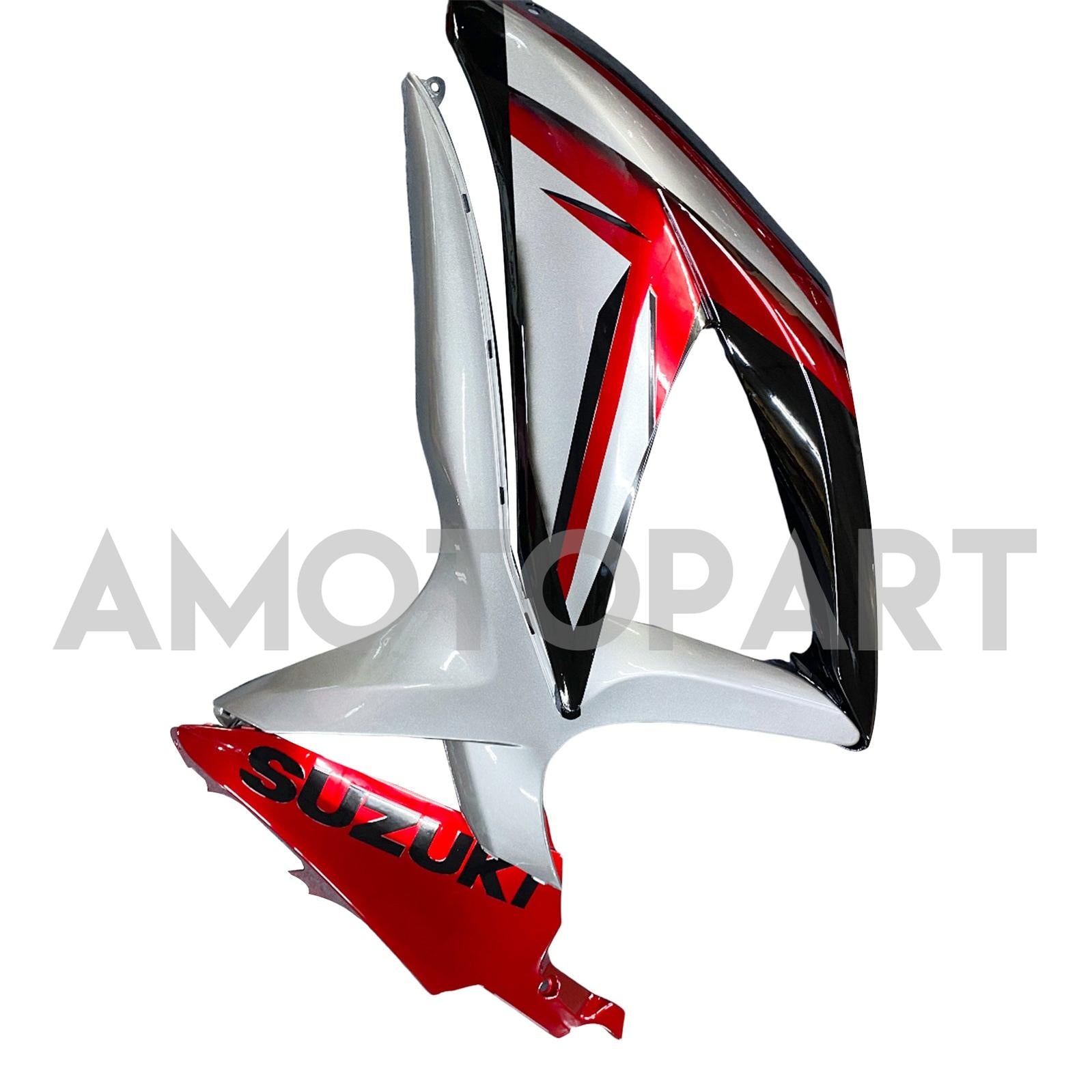 Amotopart 2008-2010 Suzuki GSXR600750 Fairing G-Sliver&Red Kit