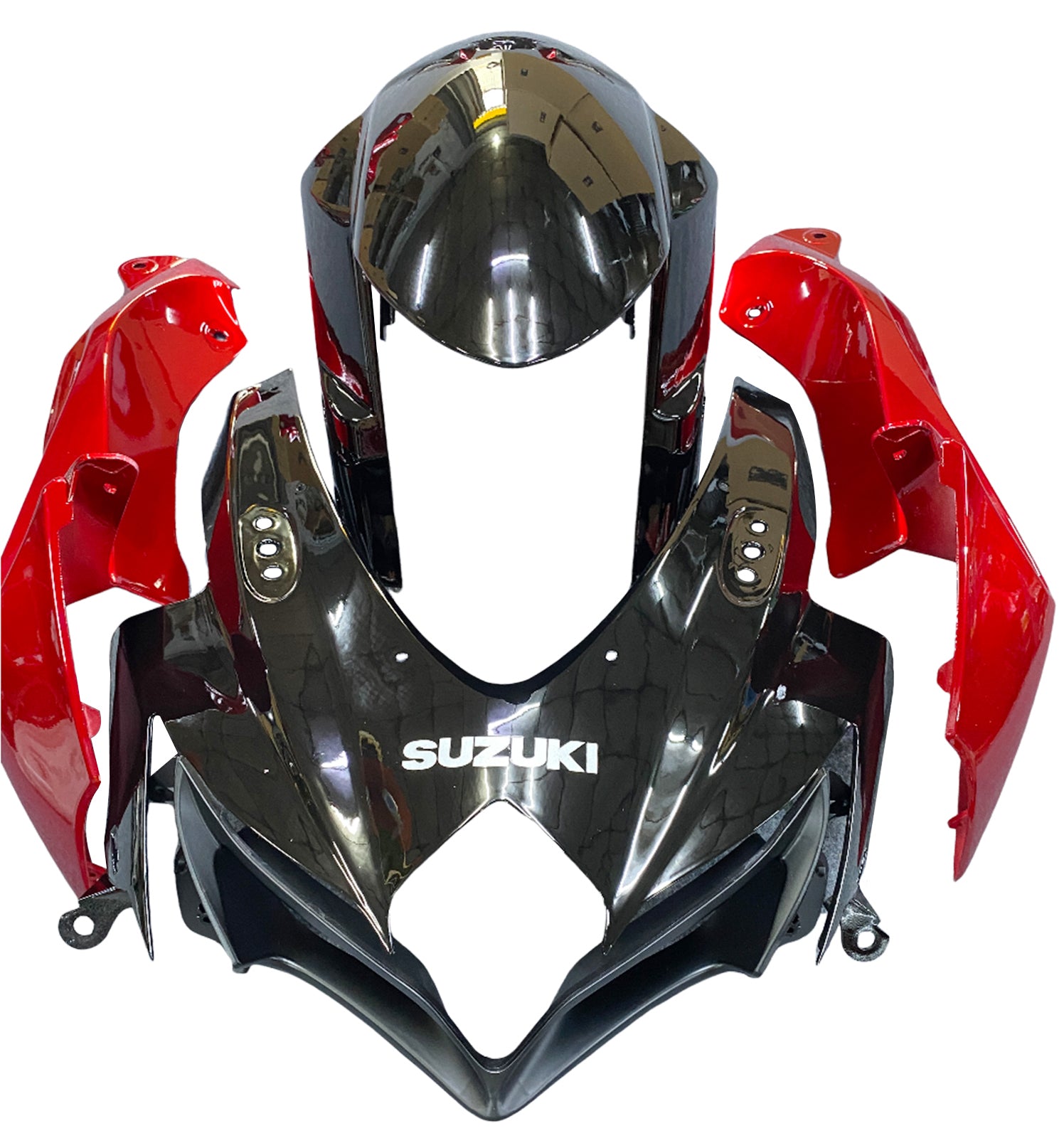 Amotopart 2008–2010 Suzuki GSXR600750 Verkleidung G-Sliver & Red Kit