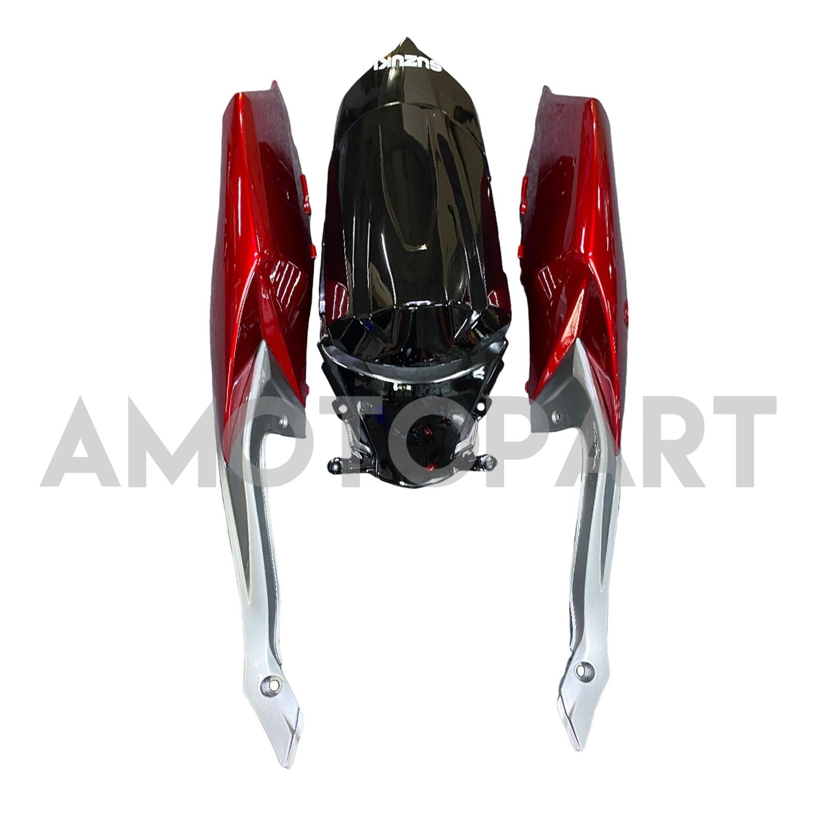 Amotopart 2008-2010 Suzuki GSXR600750 Fairing G-Sliver&Red Kit