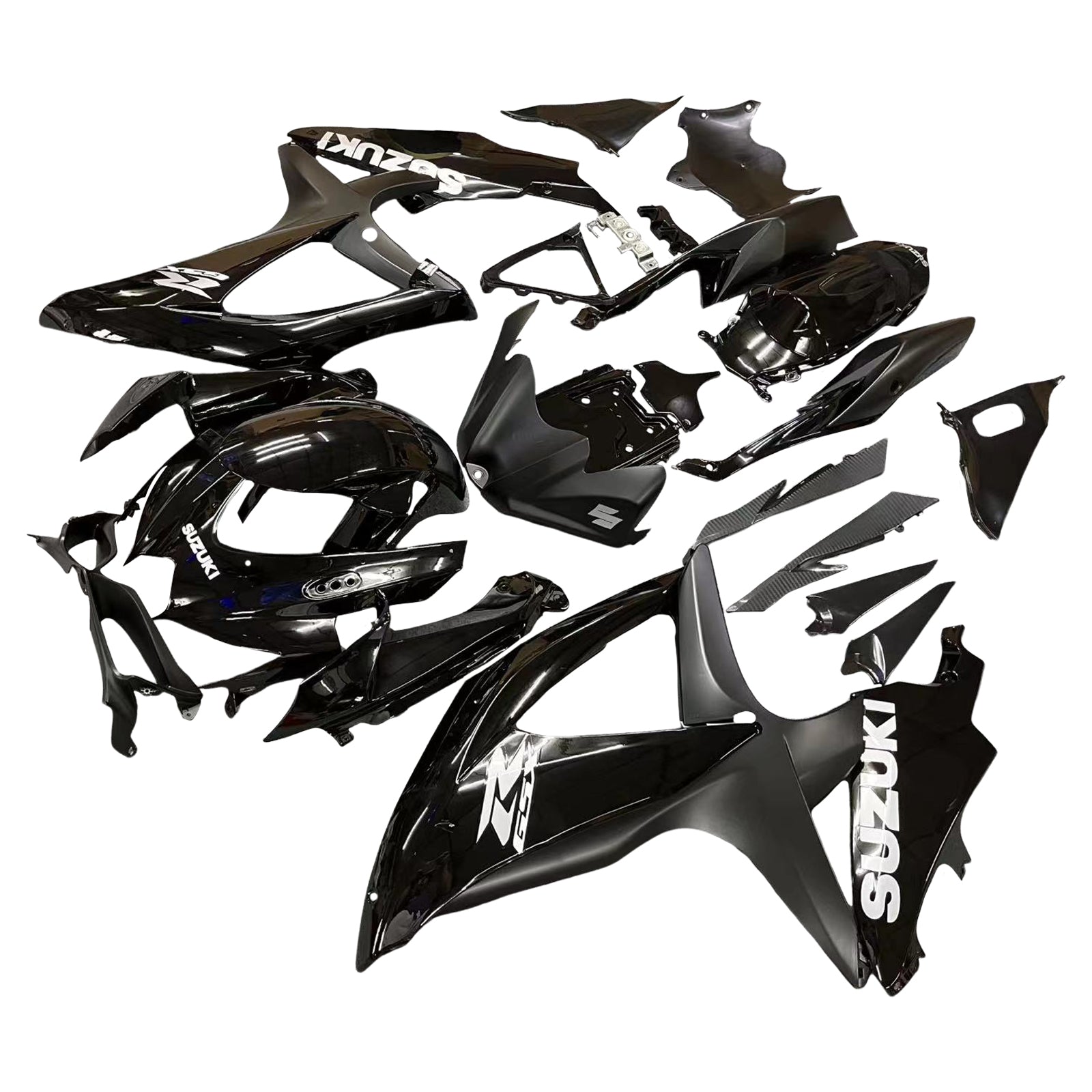 Amotopart 2008-2010 Suzuki GSXR 600/750 K8 Gloss Black Fairing Kit