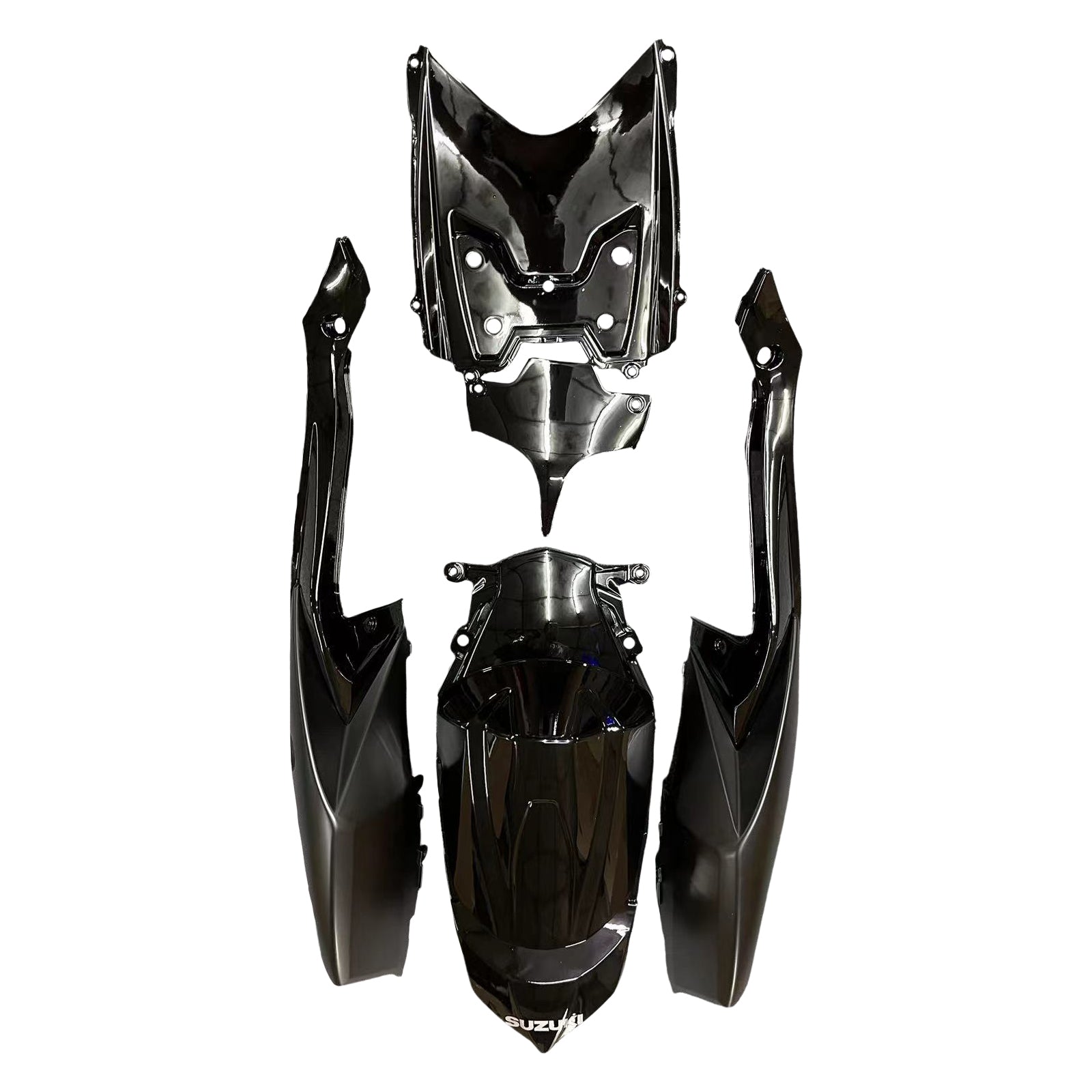 Amotopart 2008-2010 Suzuki GSXR 600/750 K8 Gloss Black Fairing Kit