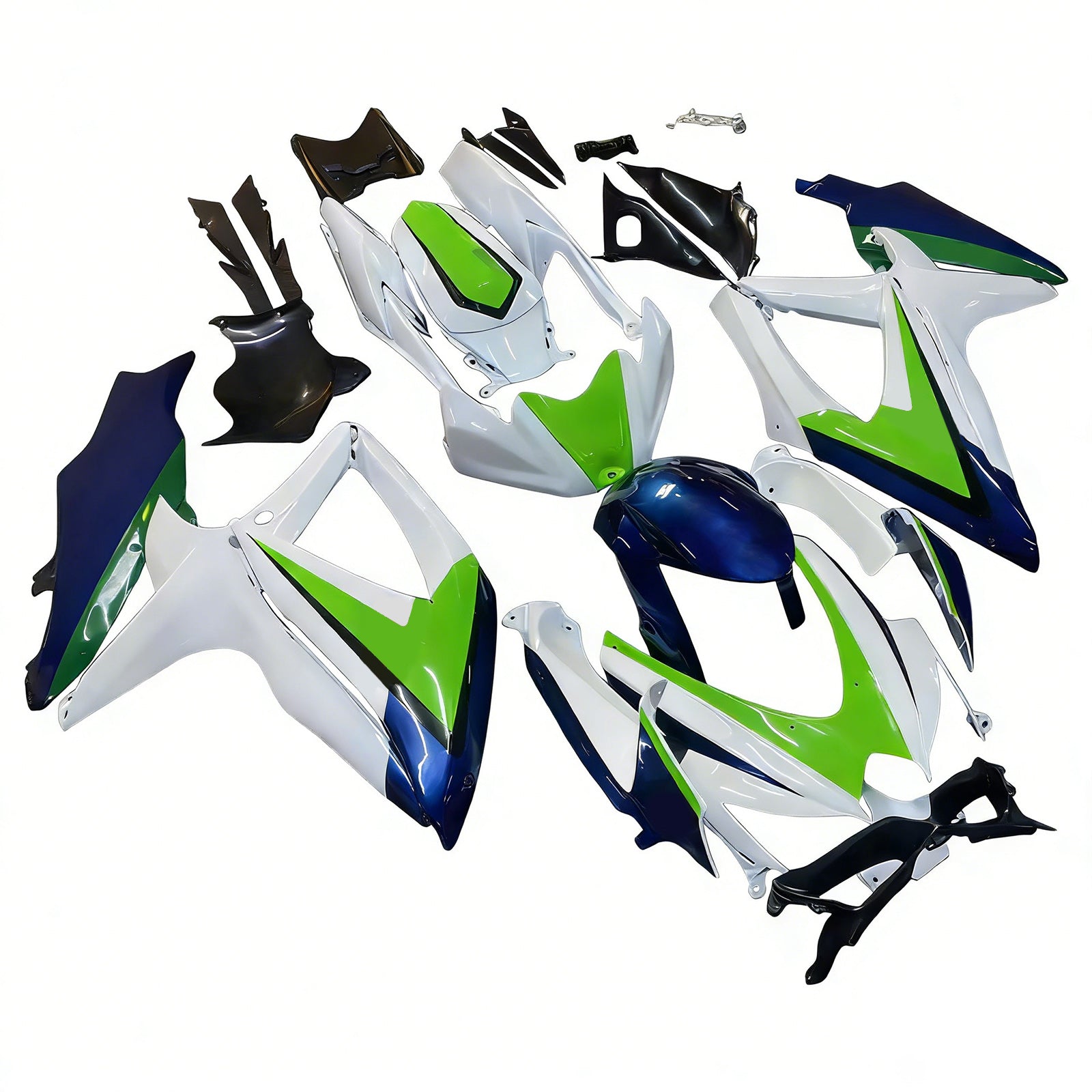 Amotopart 2008-2010 Suzuki GSXR 600/750 White Fairing Kit