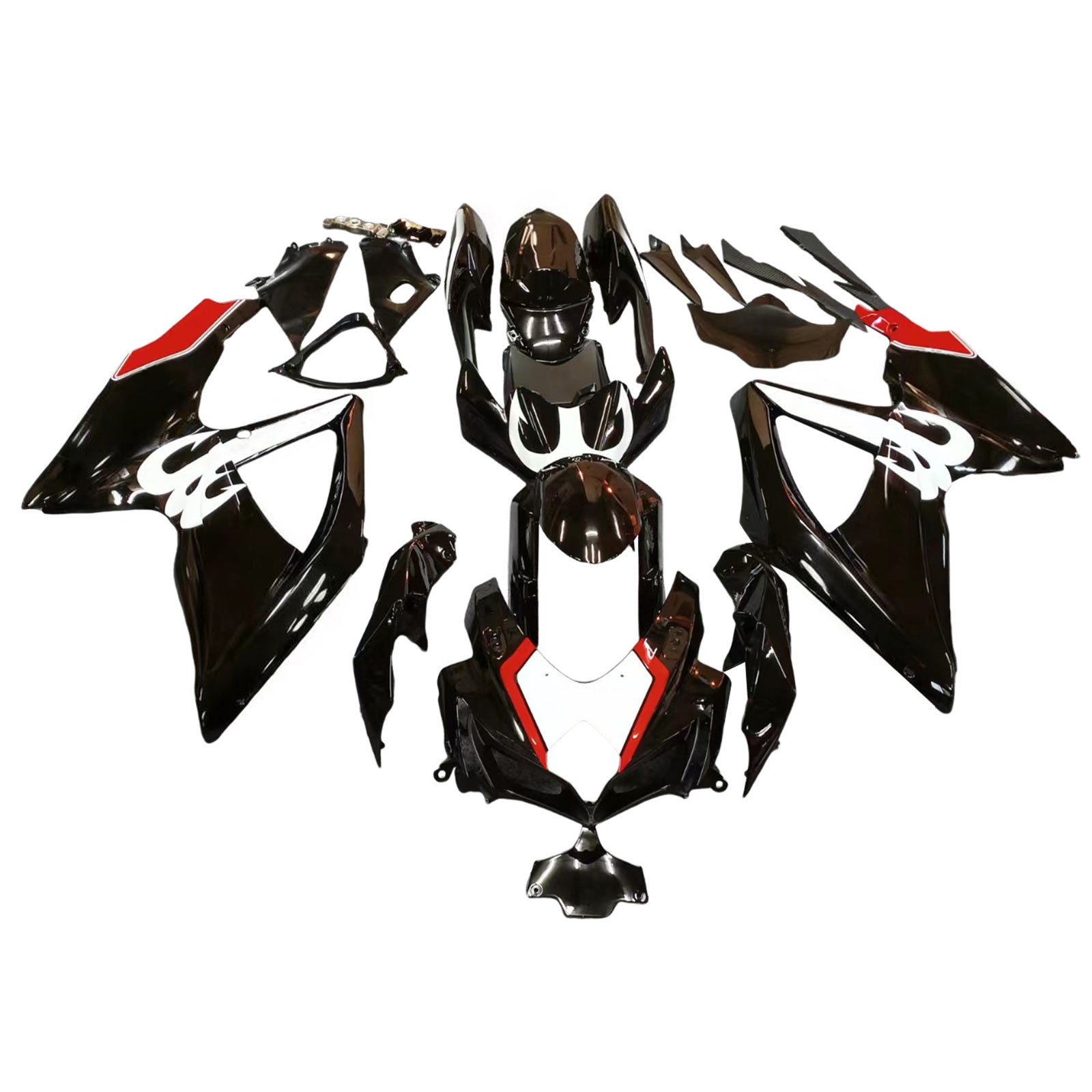 Amotopart 2008-2010 Suzuki GSXR 600/750 Black Fairing Kit