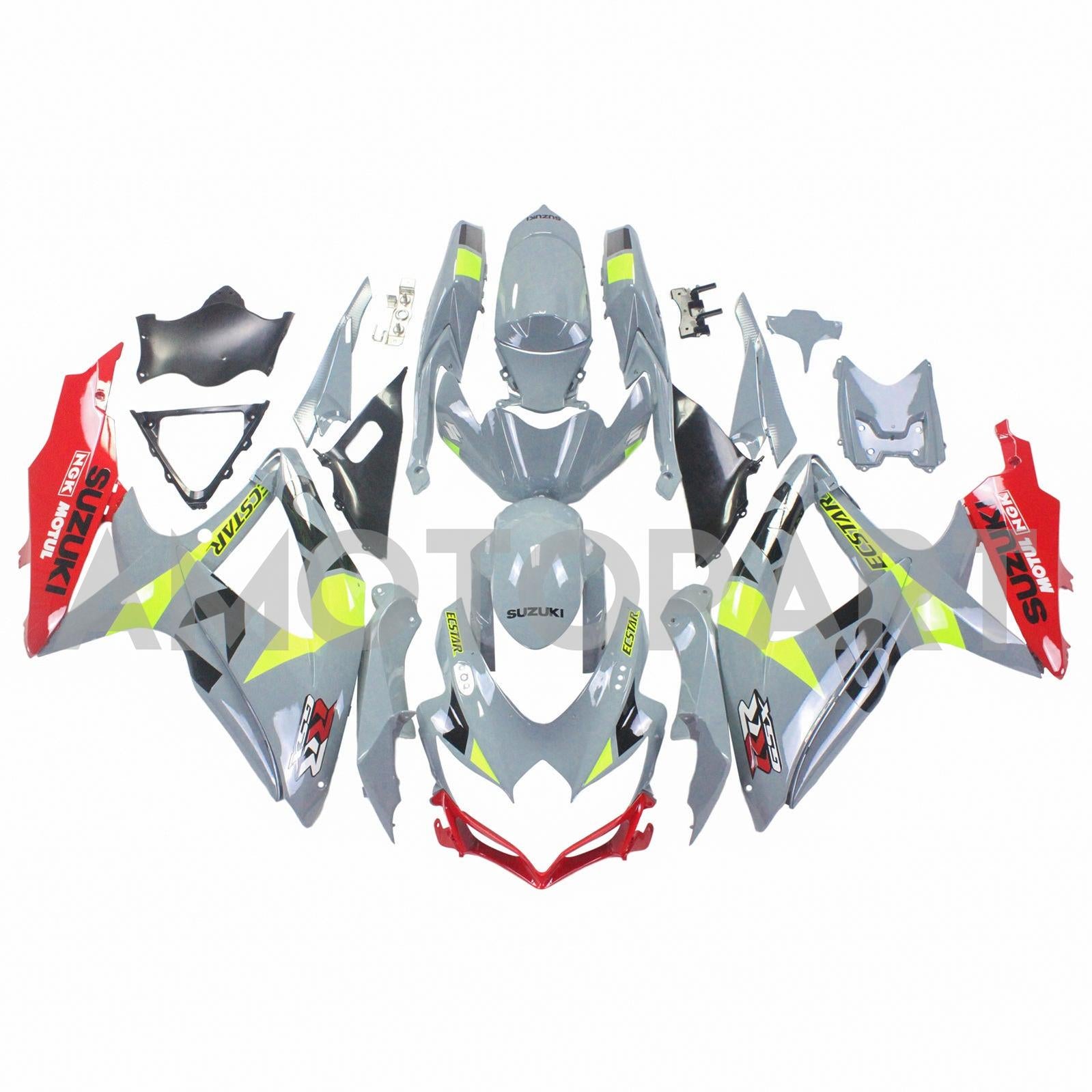 Amotopart 2008-2010 Suzuki GSXR 600/750 Collection de kit de carénage deux