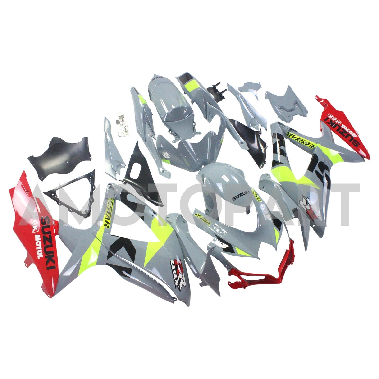 Amotopart 2008-2010 Suzuki GSXR 600/750 Collection de kit de carénage deux