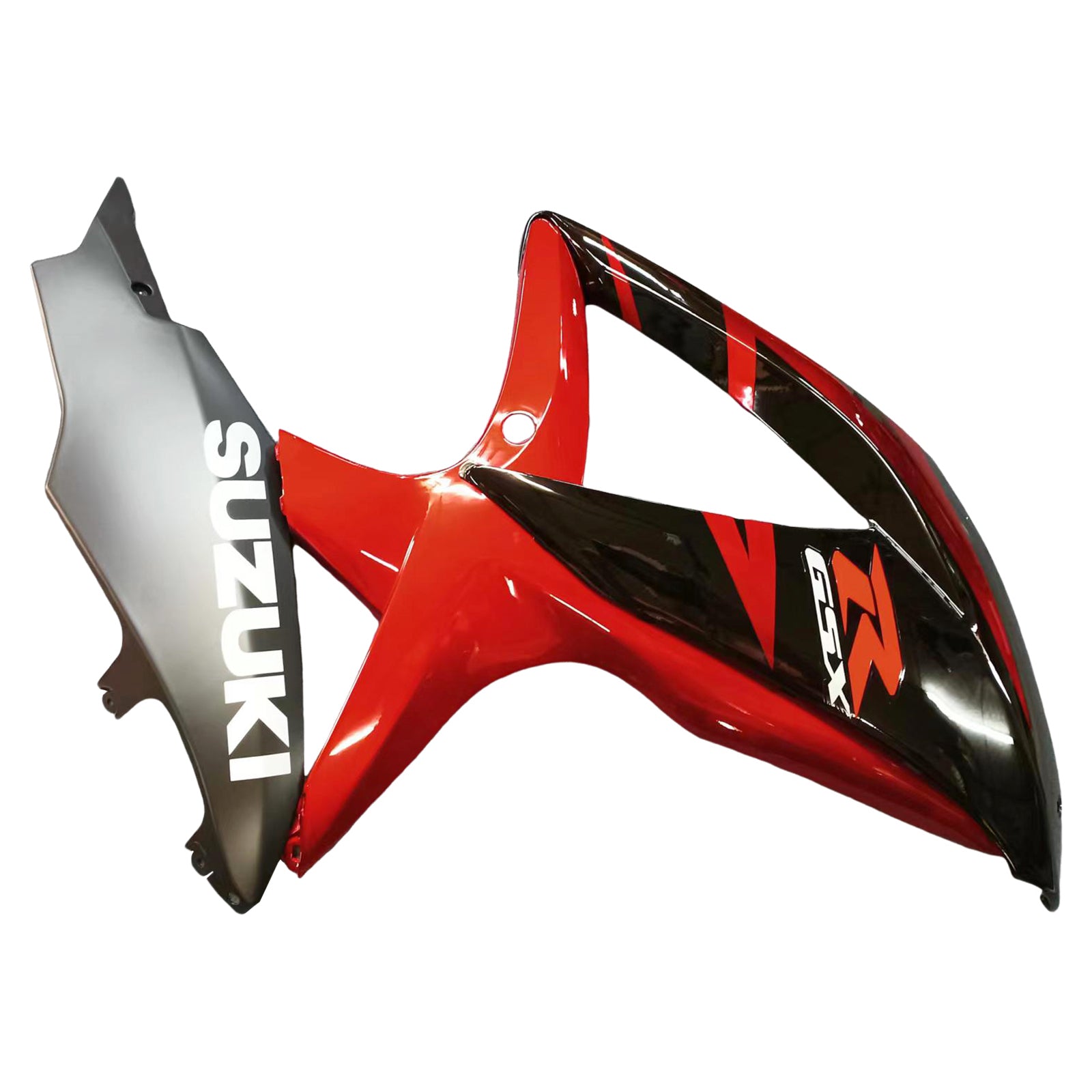 Amotopart 2008-2010 Suzuki GSXR600/750 Fairing Gloss Red&Black style 2 Kit