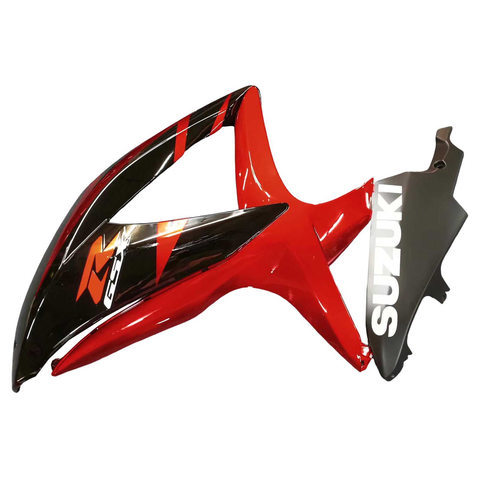 Amotopart 2008-2010 Suzuki GSXR600/750 Fairing Gloss Red&Black style 2 Kit