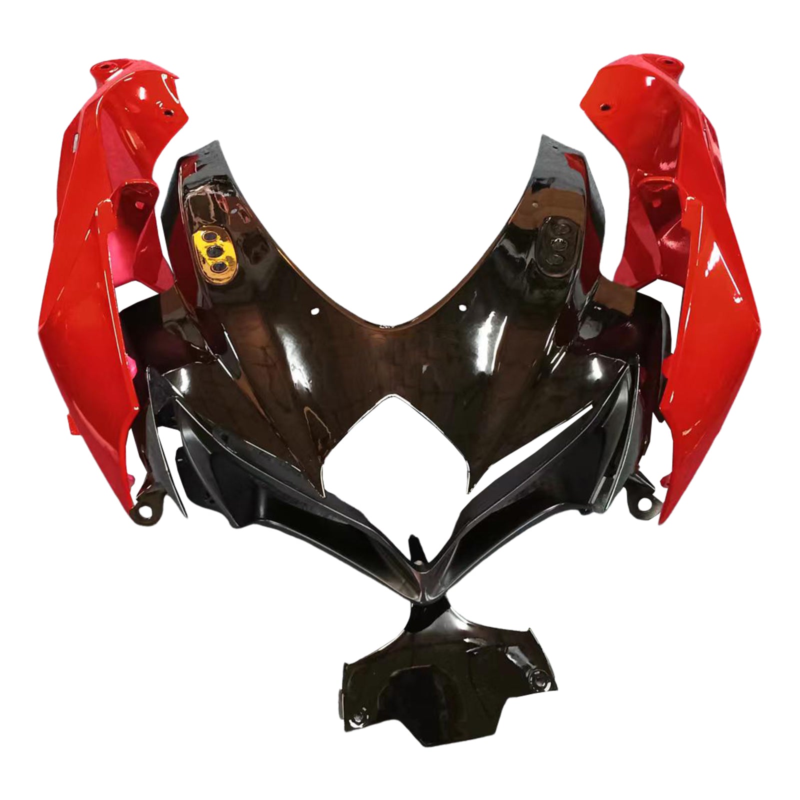 Carénage Amotopart pour Suzuki GSXR600/750 2008-2010, rouge brillant&Kit style noir 2