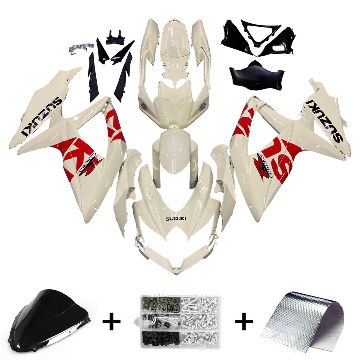 Amotopart 2008-2010 Suzuki GSXR600/750 Fairing Beige Kit