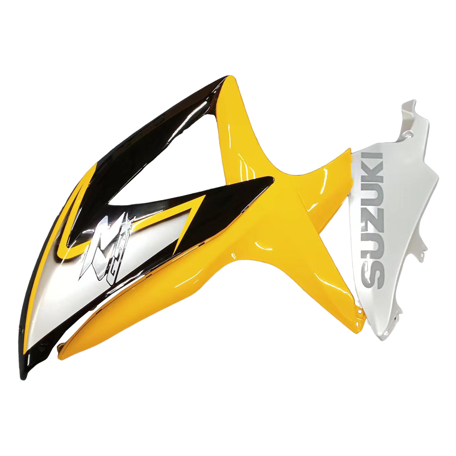 Amotopart 2008-2010 Suzuki GSXR600/750 Fairing Yellow&Sliver Kit