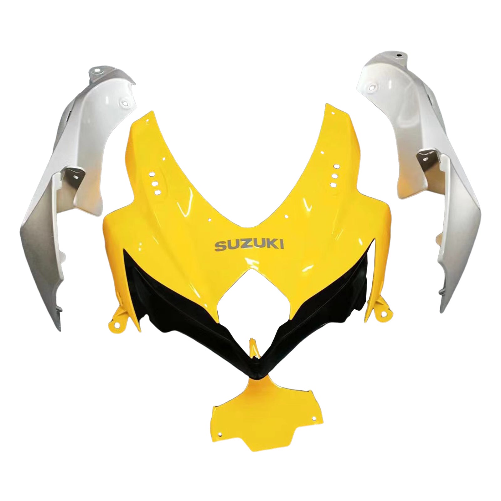 Amotopart 2008-2010 Suzuki GSXR600/750 Fairing Yellow&Sliver Kit