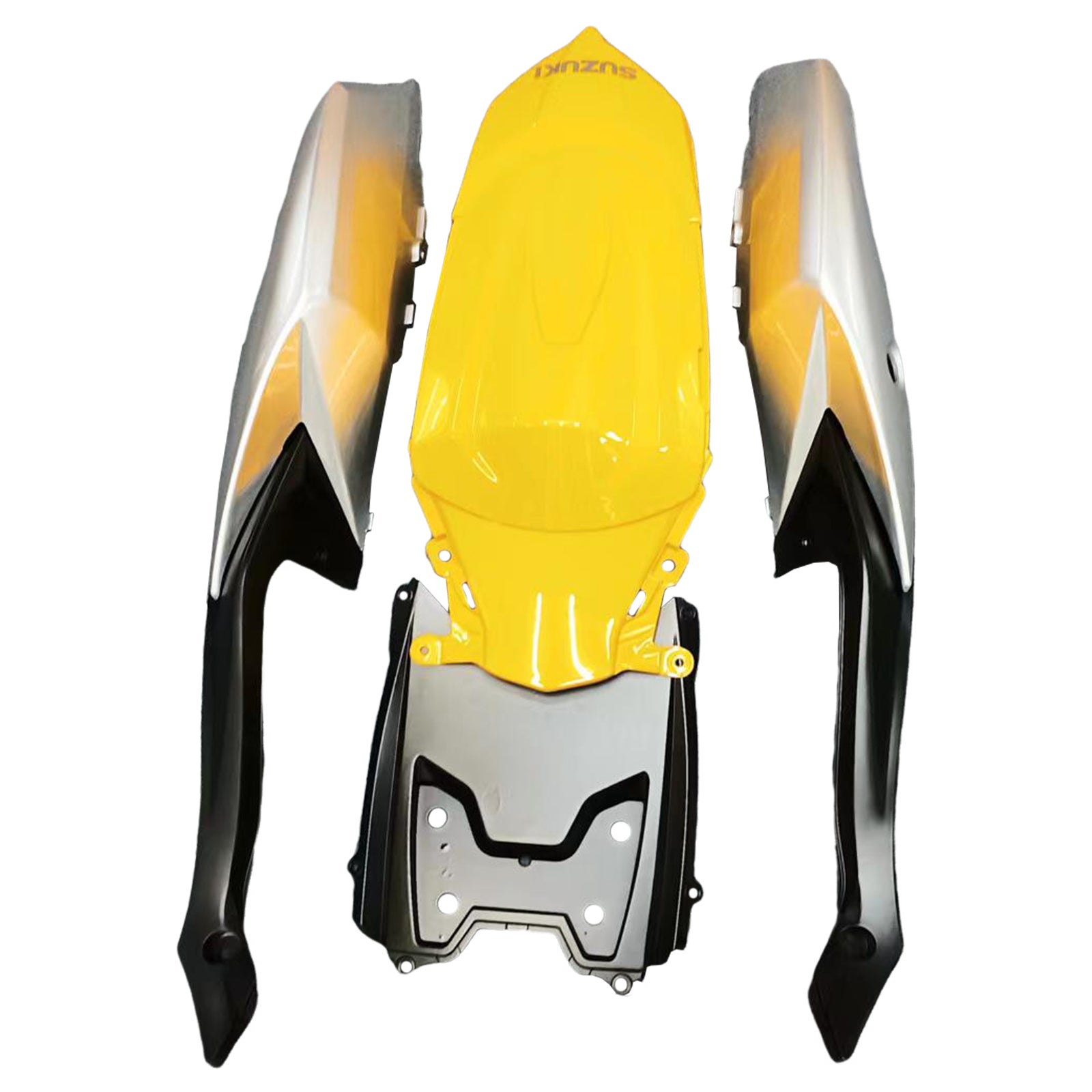 Amotopart 2008-2010 Suzuki GSXR600/750 Fairing Yellow&Sliver Kit