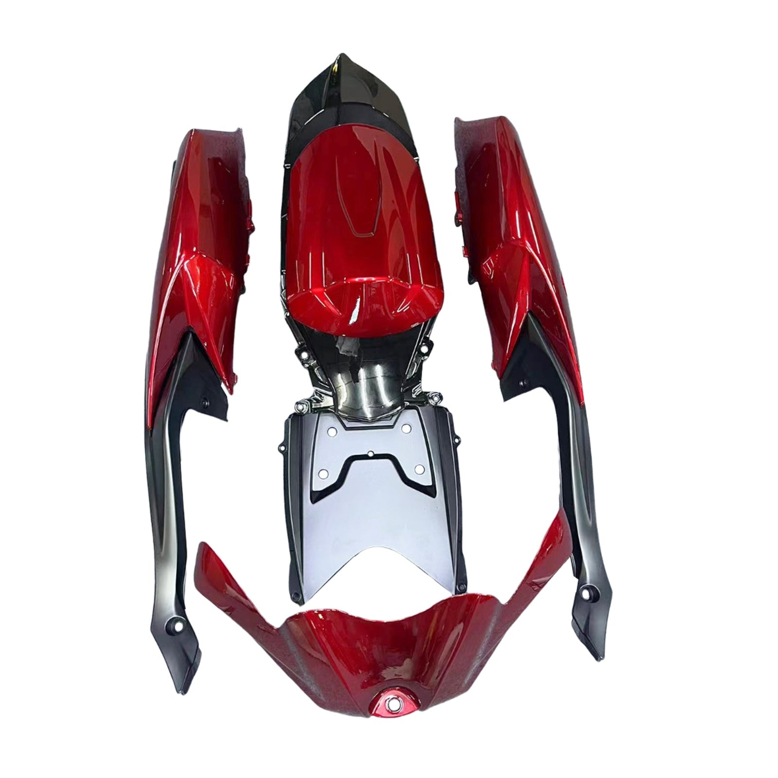 Amotopart 2008-2010 Suzuki GSXR600/750 Fairing Gloss Red&Black Kit