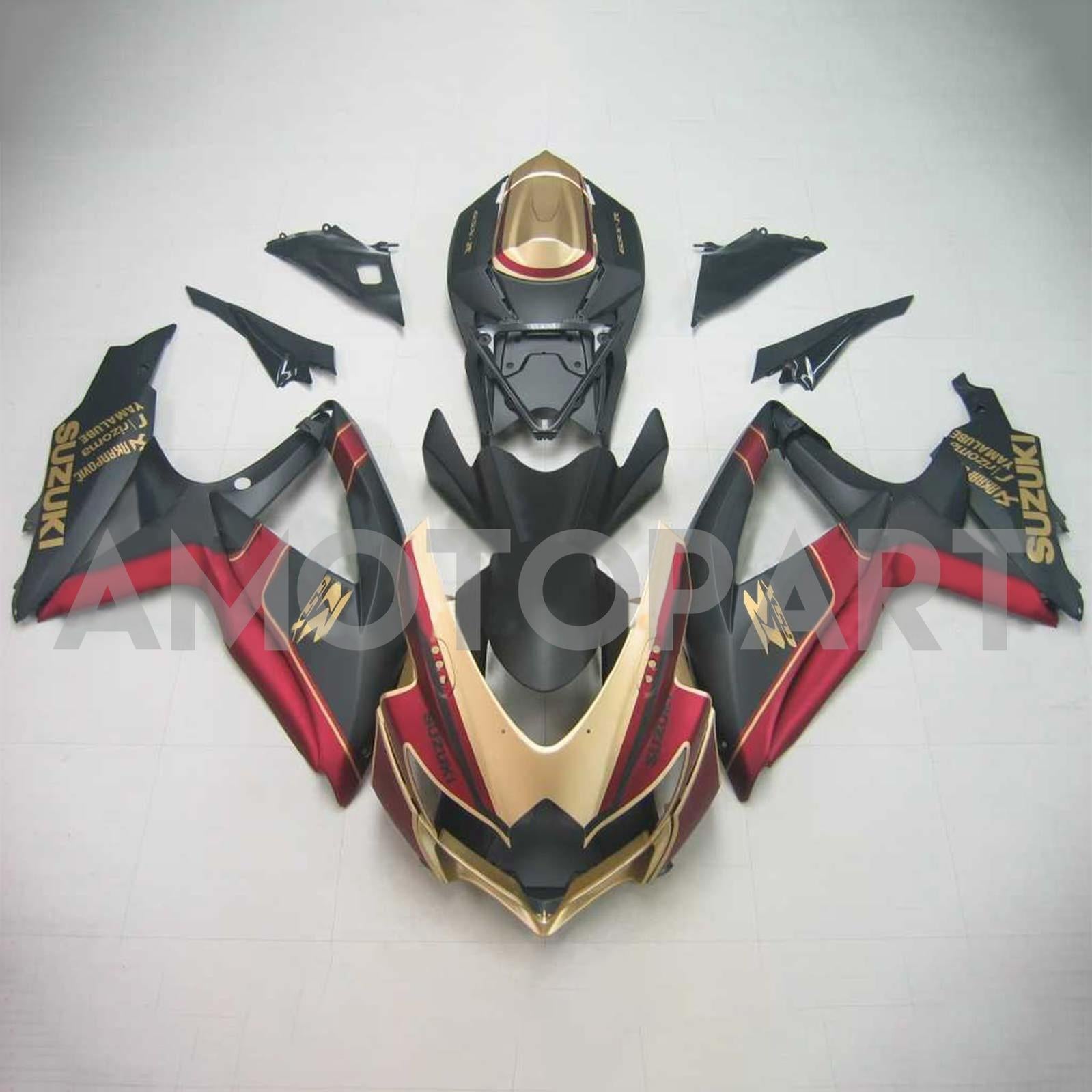 Amotopart 2008-2010 Suzuki GSXR 600/750 Collection de kit de carénage deux