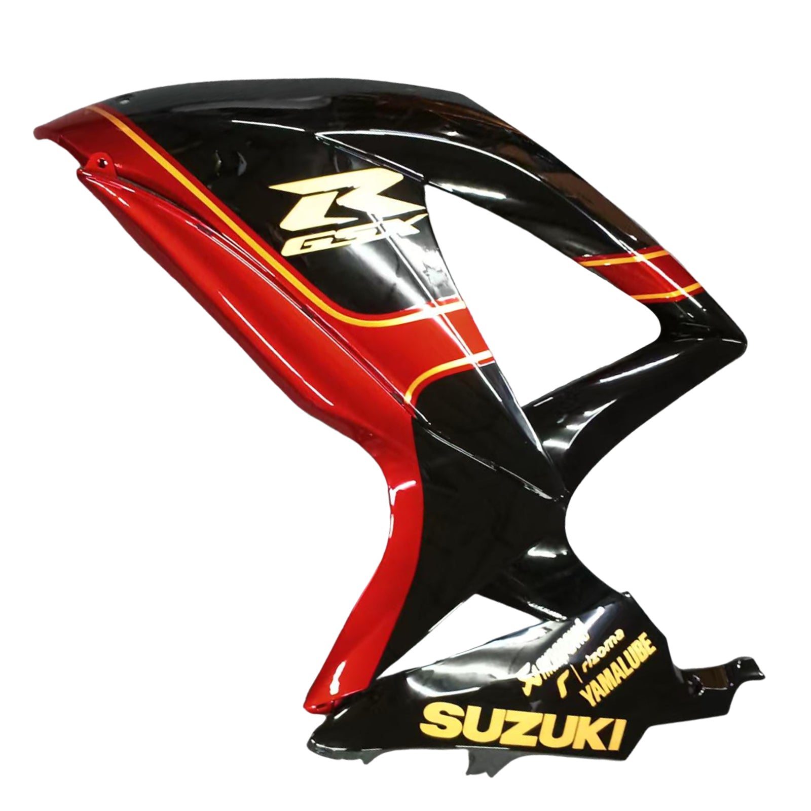 Amotopart 2008–2010 Suzuki GSXR600/750 Verkleidung, Gold&Rotes Kit