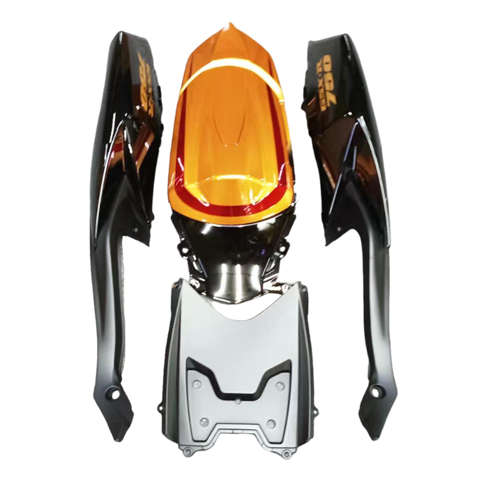 Amotopart 2008–2010 Suzuki GSXR600/750 Verkleidung, Gold&Rotes Kit