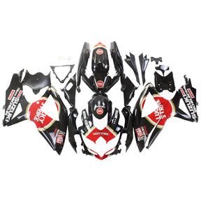 Amotopart 2008-2010 Suzuki GSXR600/750 Fairing Lucky Strike Red&Black Kit