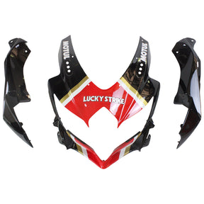 Amotopart 2008-2010 Suzuki GSXR600/750 Fairing Lucky Strike Red&Black Kit