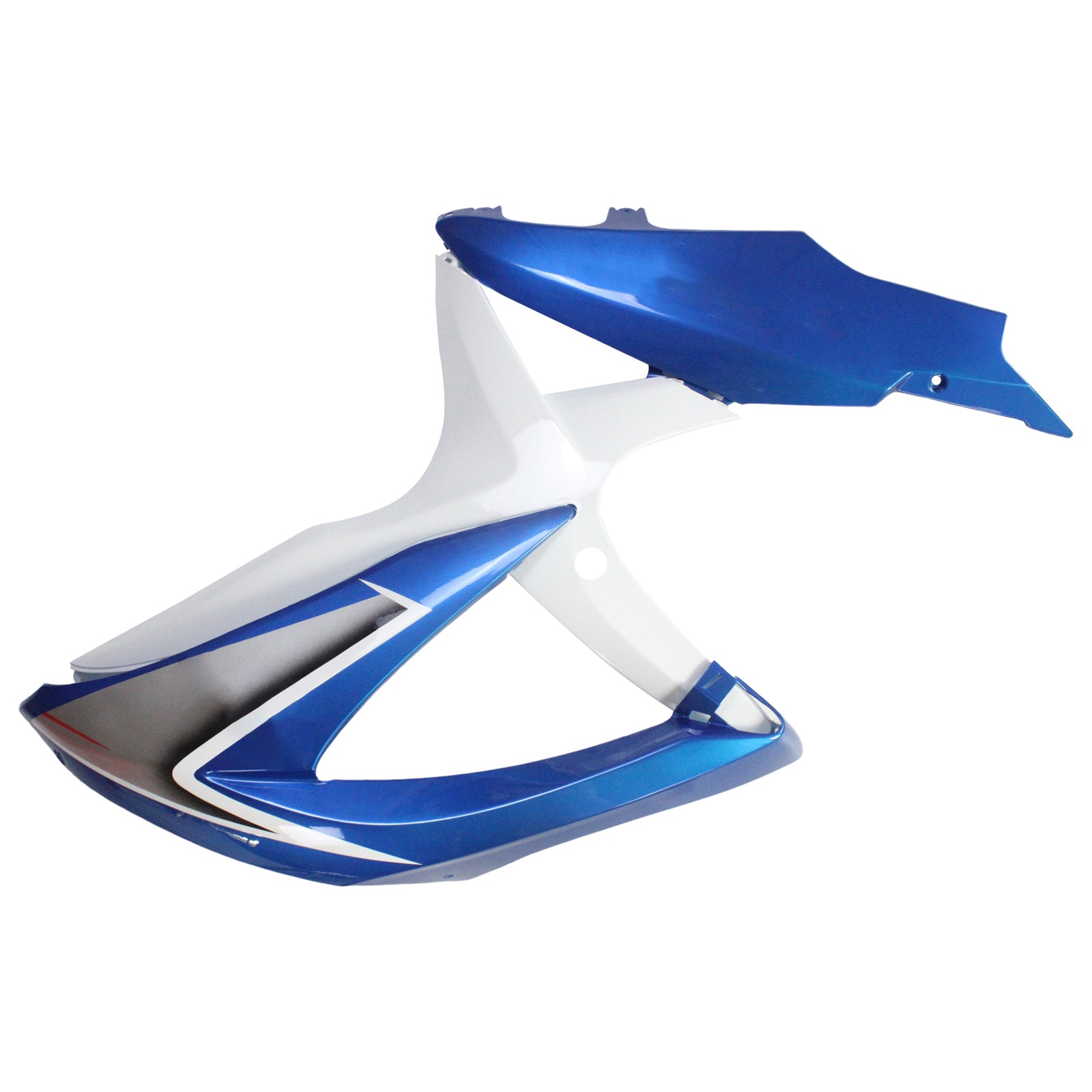 Amotopart 2008-2010 Suzuki GSXR600/750 Fairing White&Blue style2 Kit