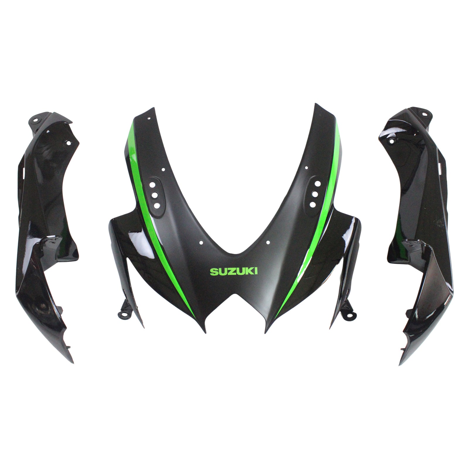 Amotopart 2008-2010 Suzuki GSXR600/750 Fairing Matte Black&Green Kit