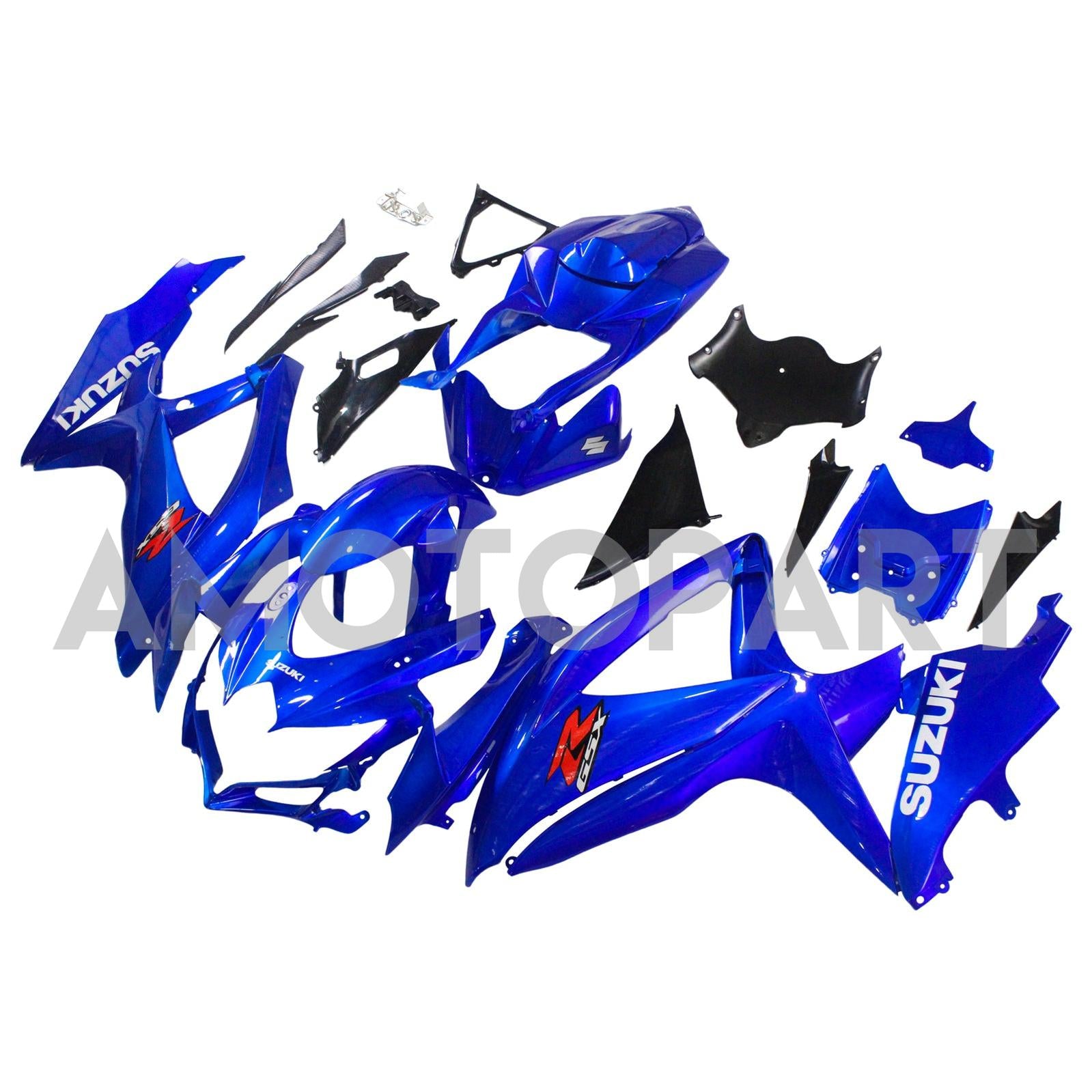 AMOTOPT 2008-2010 Suzuki GSXR600/750 Fansing Gloss Blue Dark Blue Kit