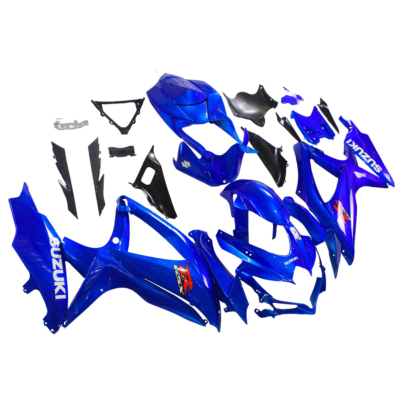 Amotopart 2008-2010 Suzuki GSXR600/750 Fairing Gloss Dark Blue Kit