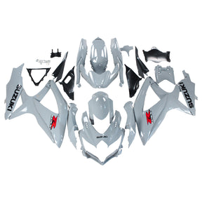 Amotopart 2008-2010 Suzuki GSXR600/750 Fairing Gloss Grey Kit