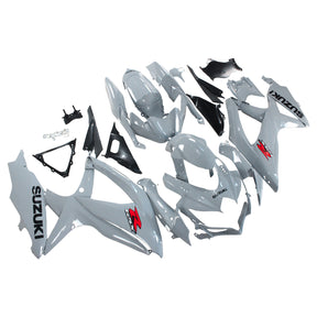 Amotopart 2008-2010 Suzuki GSXR600/750 Fairing Gloss Grey Kit