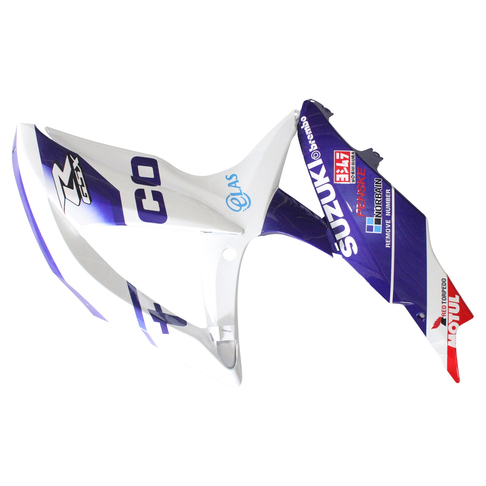 Amotopart 2008-2010 Suzuki GSXR600/750 Fairing Gloss Purple&White Kit