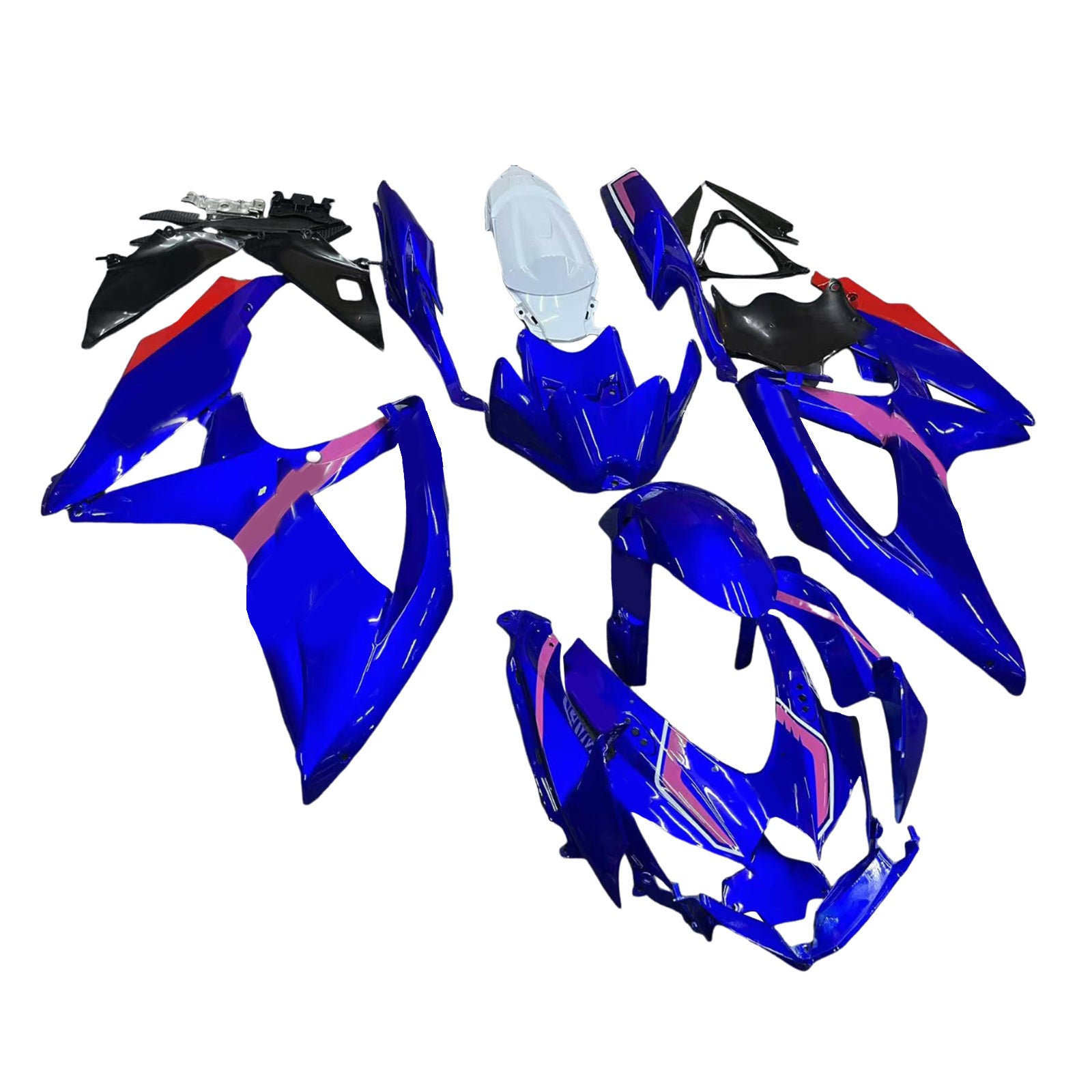 Amotopart 2008-2010 Suzuki GSXR600/750 Fairing Blue&Pink Kit