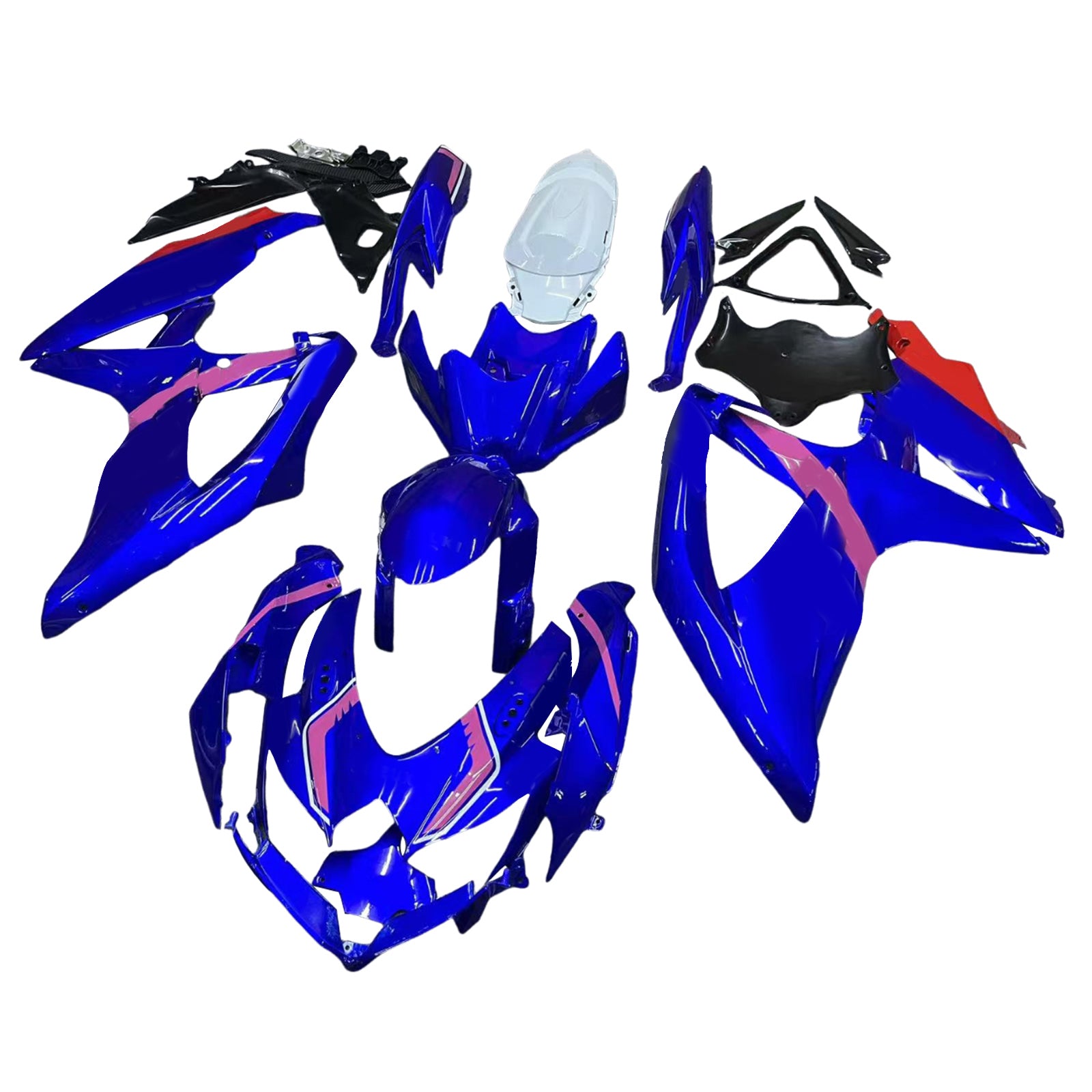 Amotopart 2008-2010 Suzuki GSXR600/750 Fairing Blue&Pink Kit