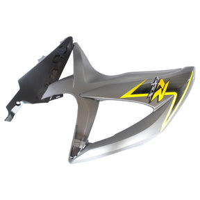 Amotopart 2008-2010 Suzuki GSXR600/750 Fairing Matte Dark Grey&Yellow Kit