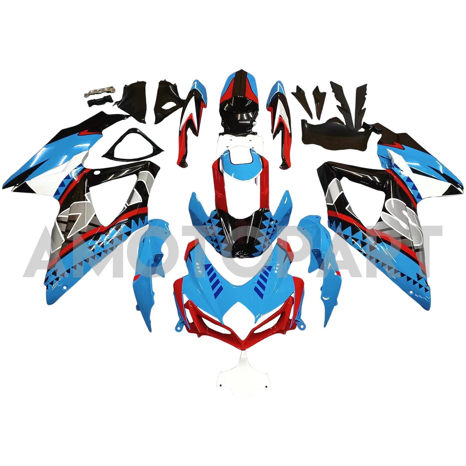 Amotopart 2008-2010 Suzuki GSXR 600/750 Collection de kit de carénage