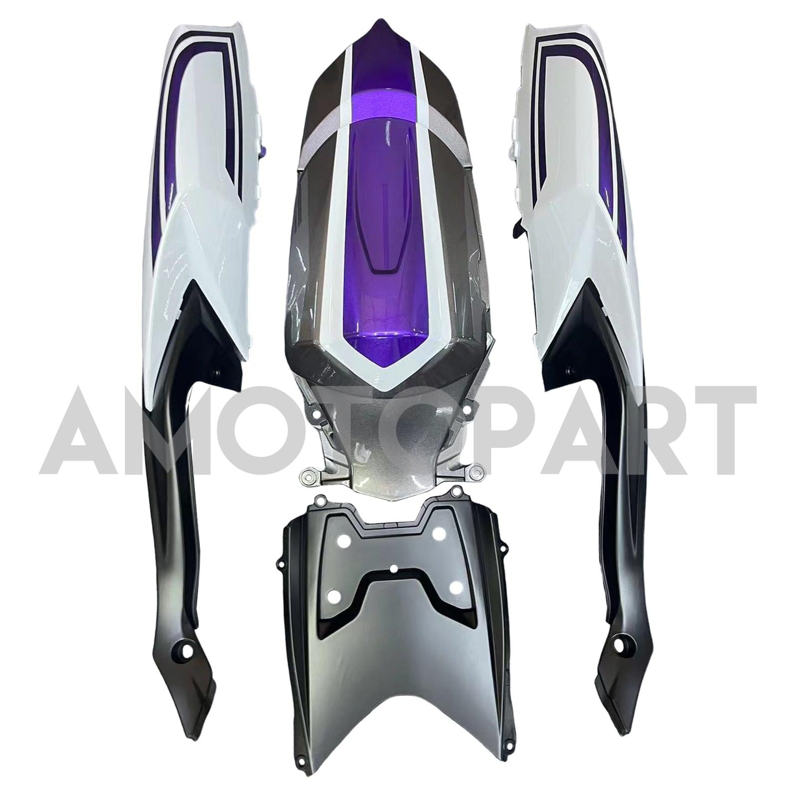Amotopart 2008-2010 Suzuki GSXR 600/750 K8 Gray & Purple Fairing Kit