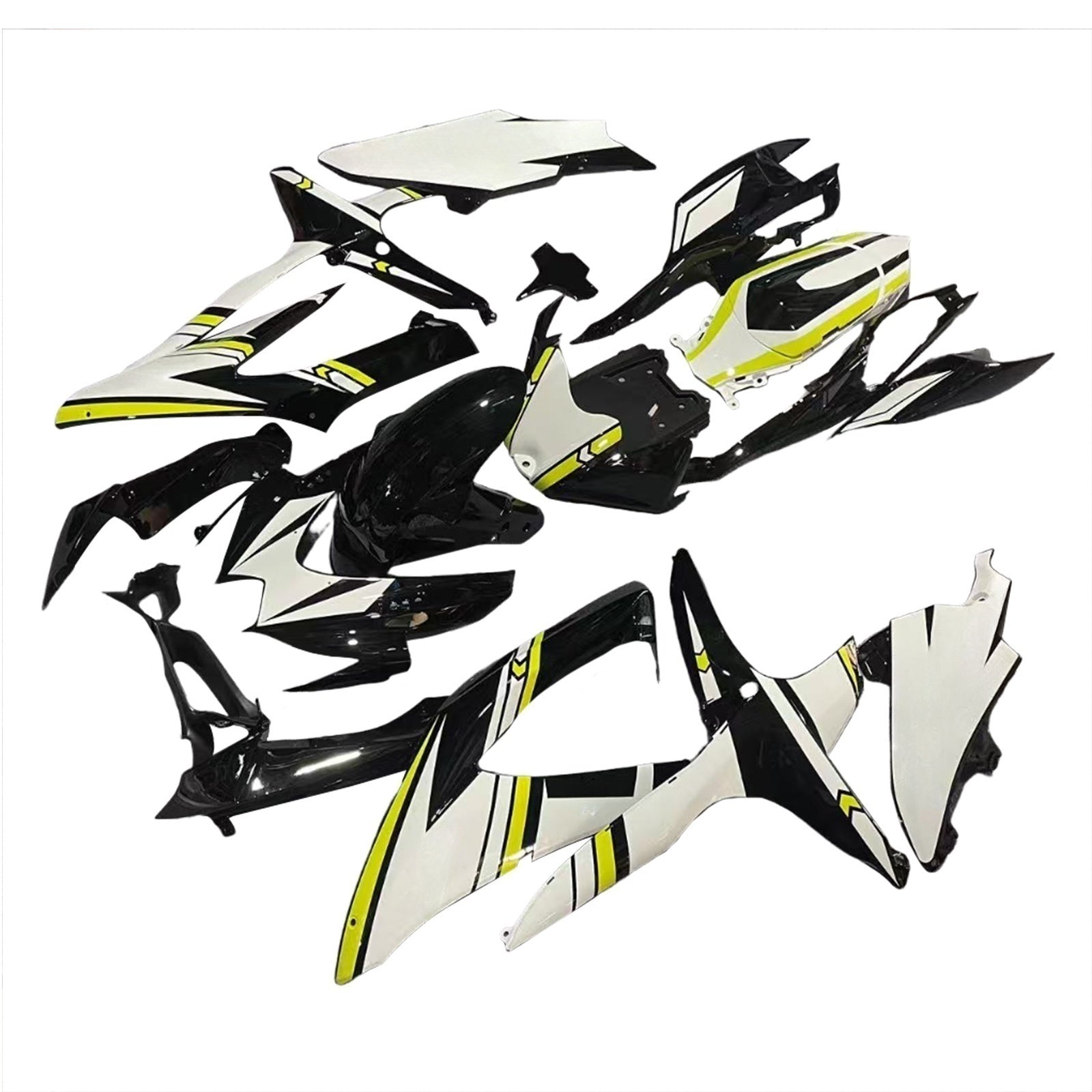 Amotopart 2008-2010 Suzuki GSXR 600/750 K8 Black & Yellow Fairing Kit