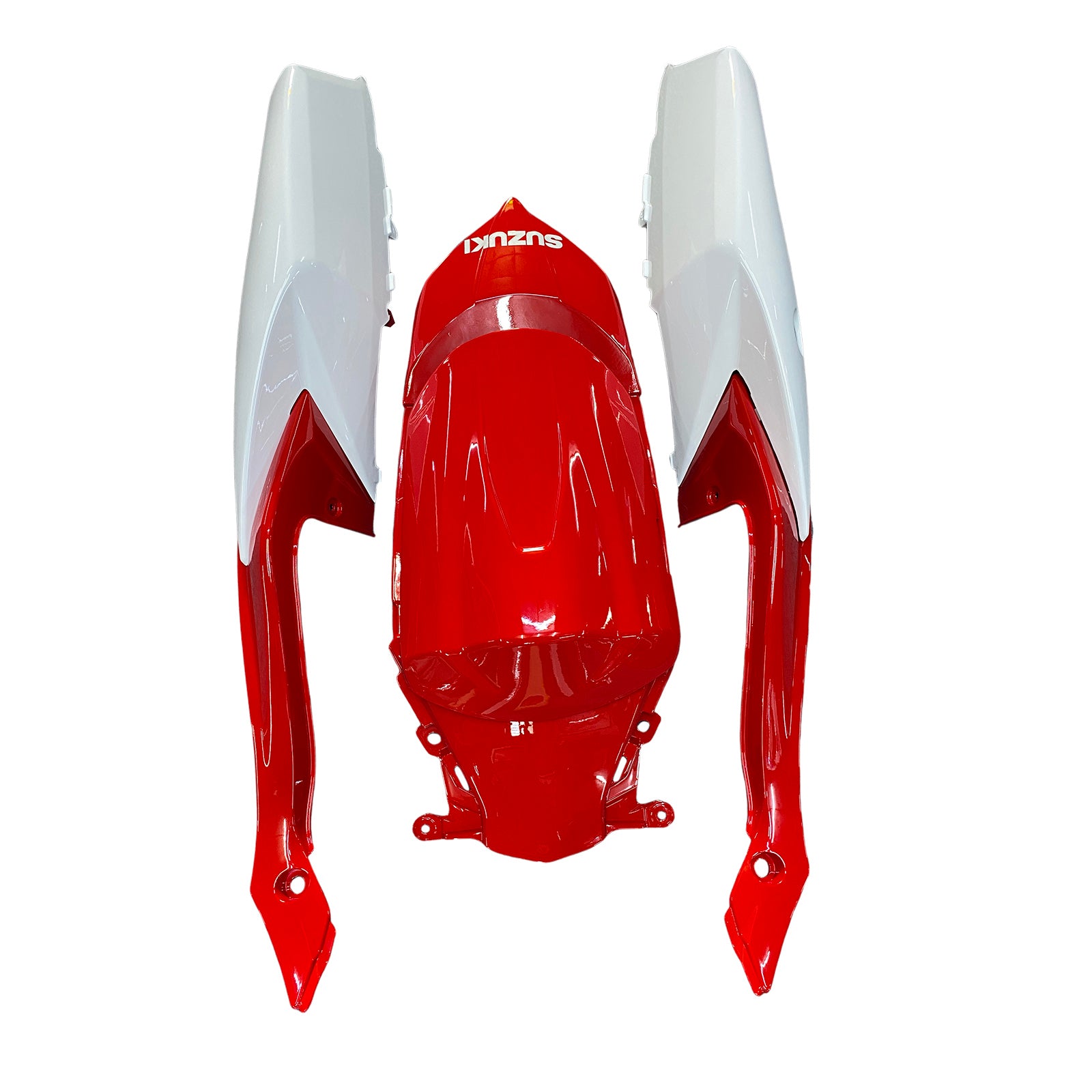 Amotopart 2008-2010 K8 GSXR 600/750 Suzuki Red&White Style1 Fairing Kit