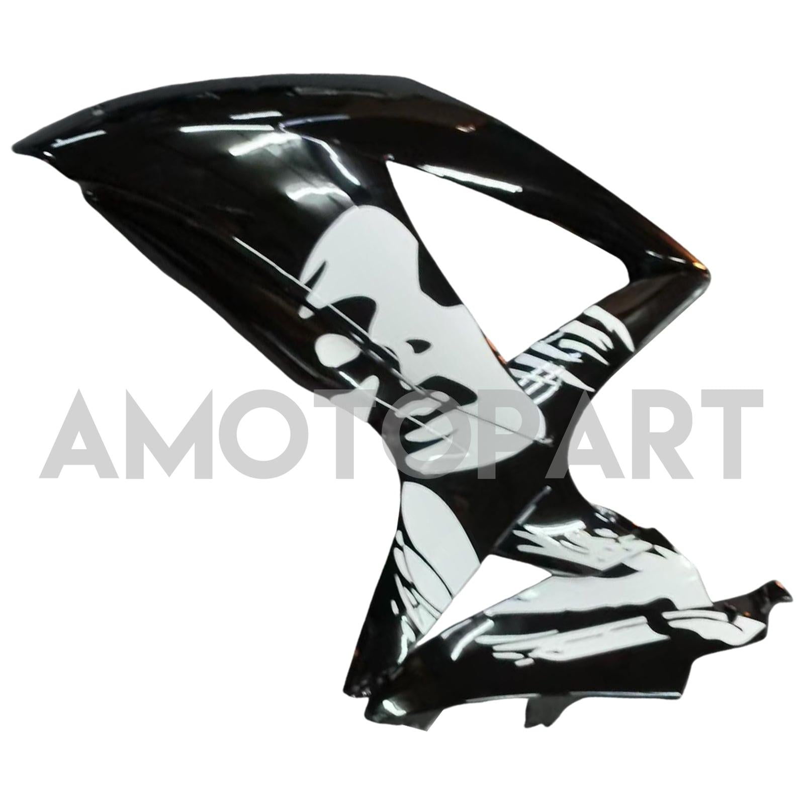 Amotopart 2008-2010 K8 GSXR 600/750 Suzuki Black&White Accents 
 Fairing Kit