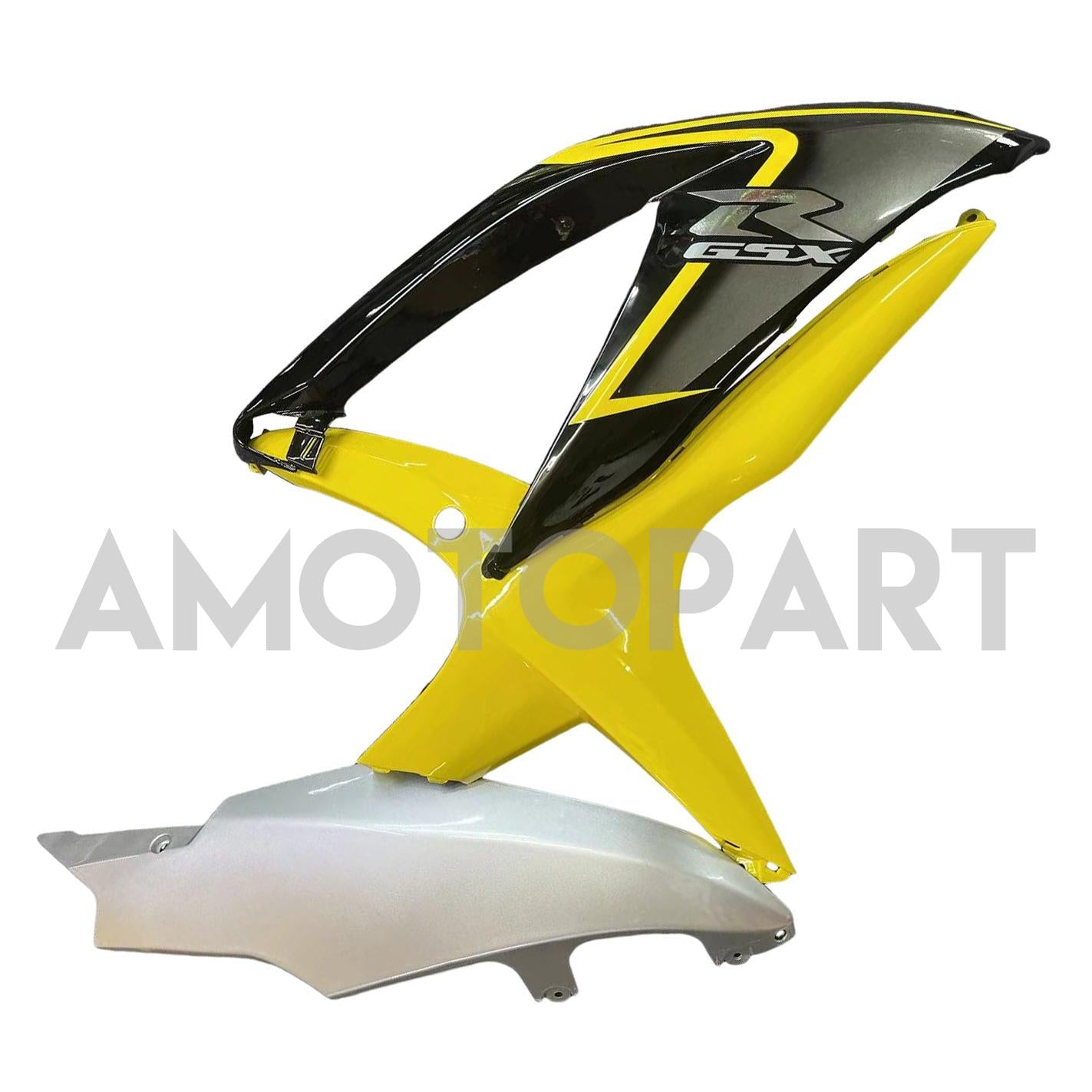 Amotopart 2008–2010 K8 GSXR 600/750 Suzuki, mattgelb&Schwarzes Verkleidungskit