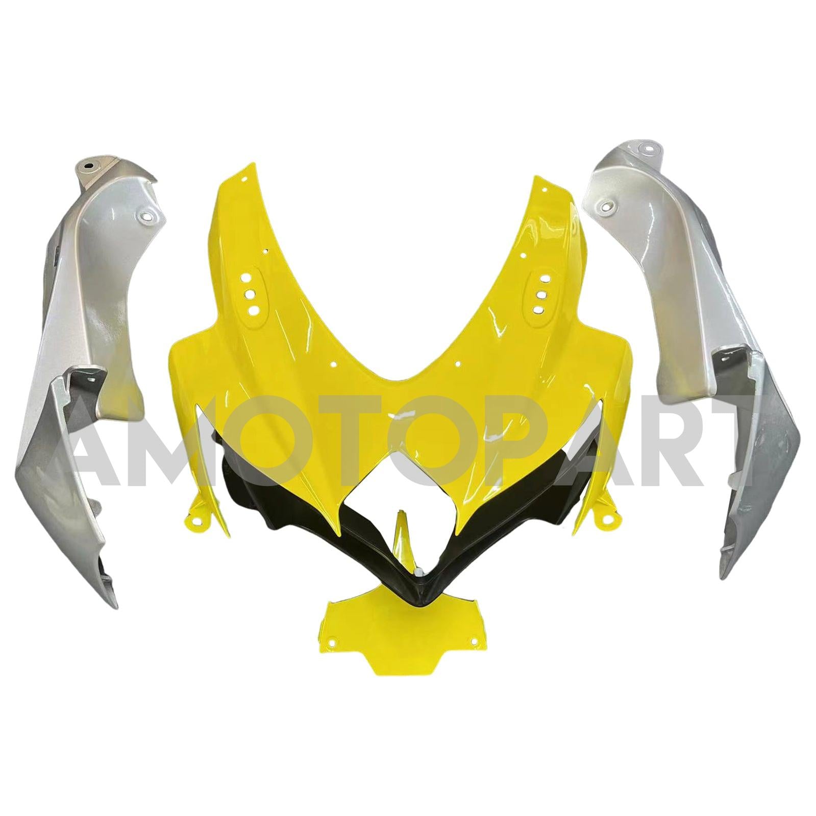 Amotopart 2008–2010 K8 GSXR 600/750 Suzuki, mattgelb&Schwarzes Verkleidungskit