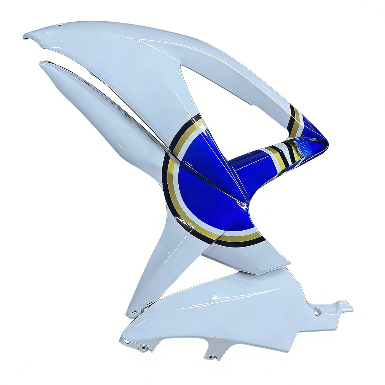 Amotopart 2008-2010 K8 GSXR 600/750 Suzuki Blau&White Style2 Verkleidungssatz
