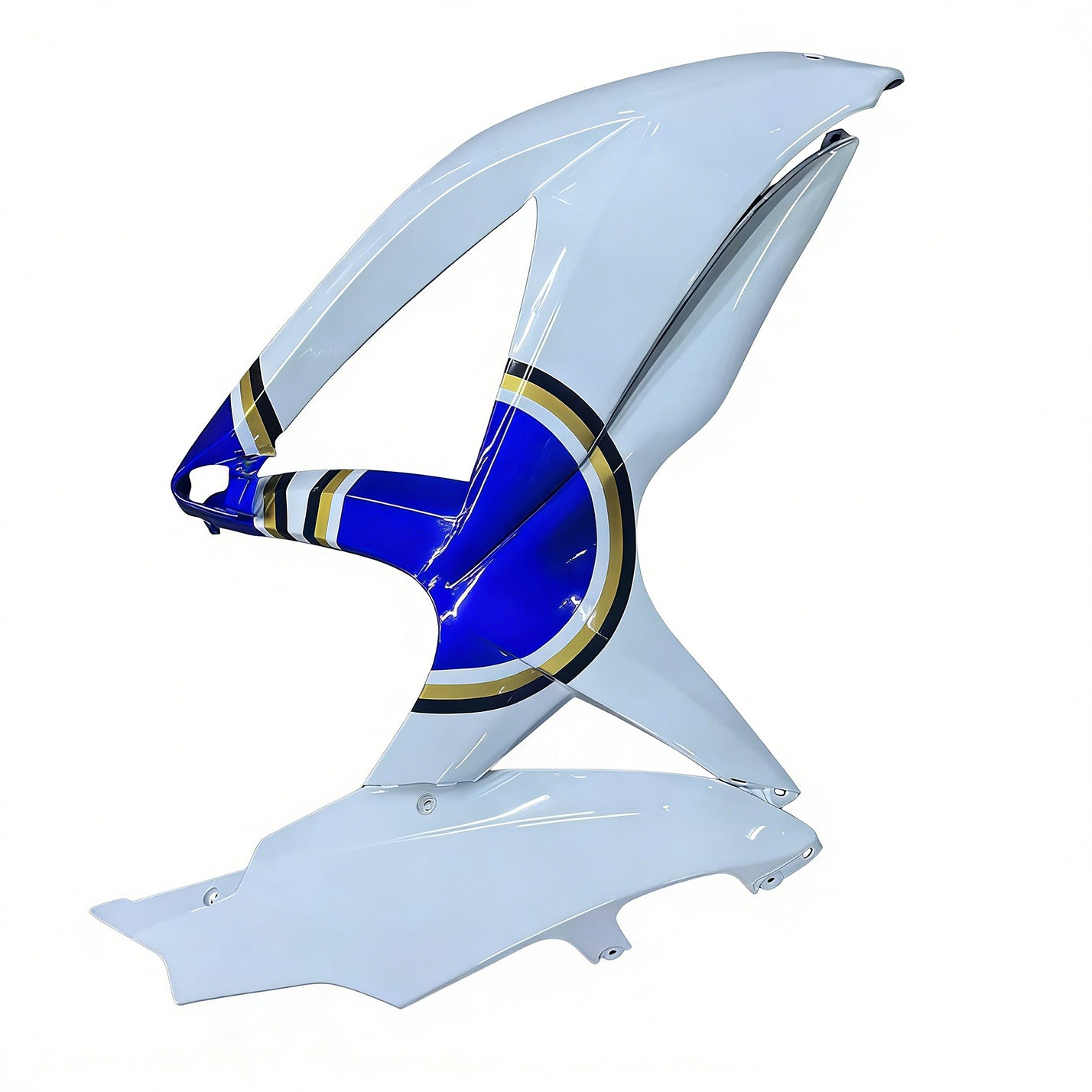 Amotopart 2008-2010 K8 GSXR 600/750 Suzuki Blau&White Style2 Verkleidungssatz