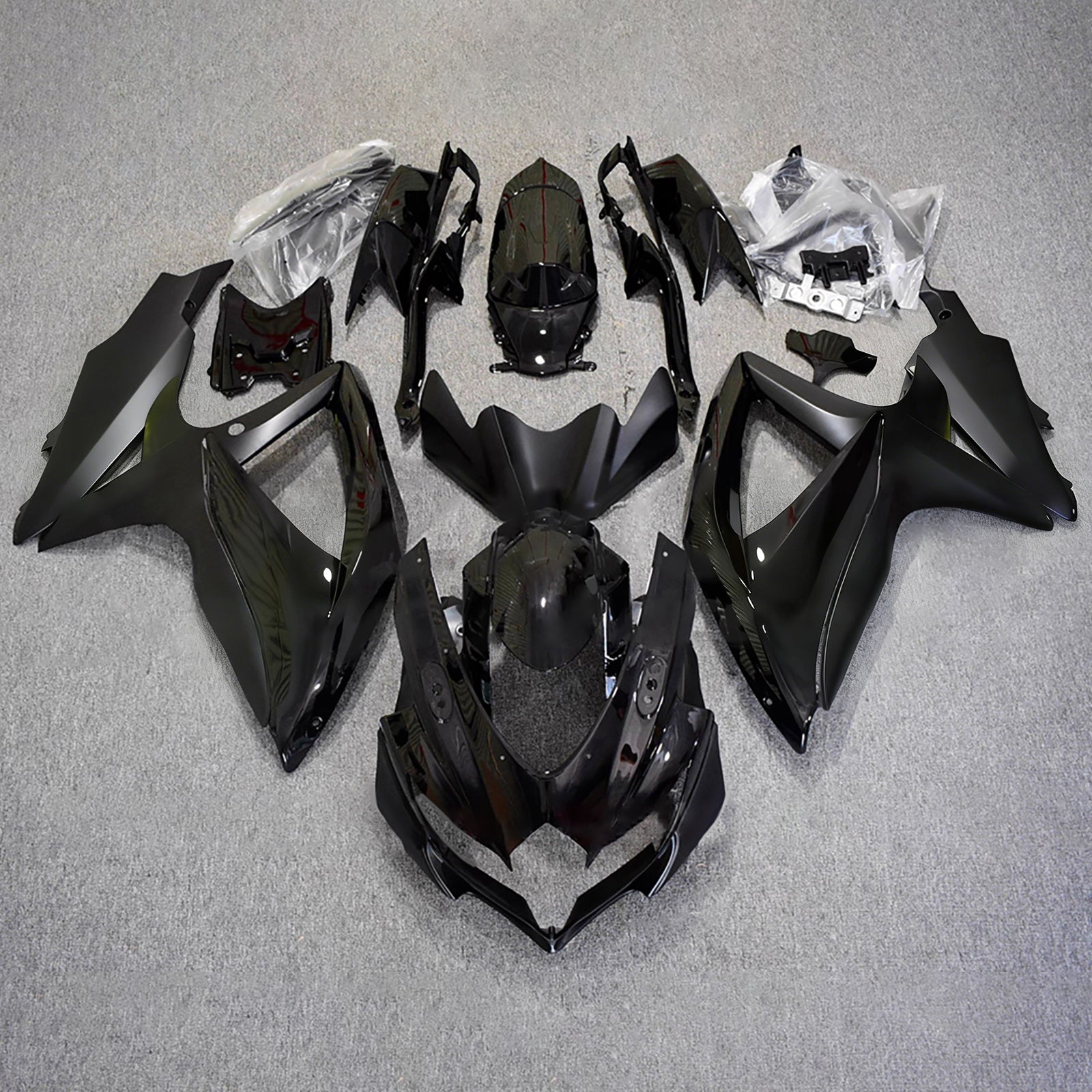 Amotopart 2008-2010 Suzuki GSXR 600/750 Black Yellow Fairing Kit