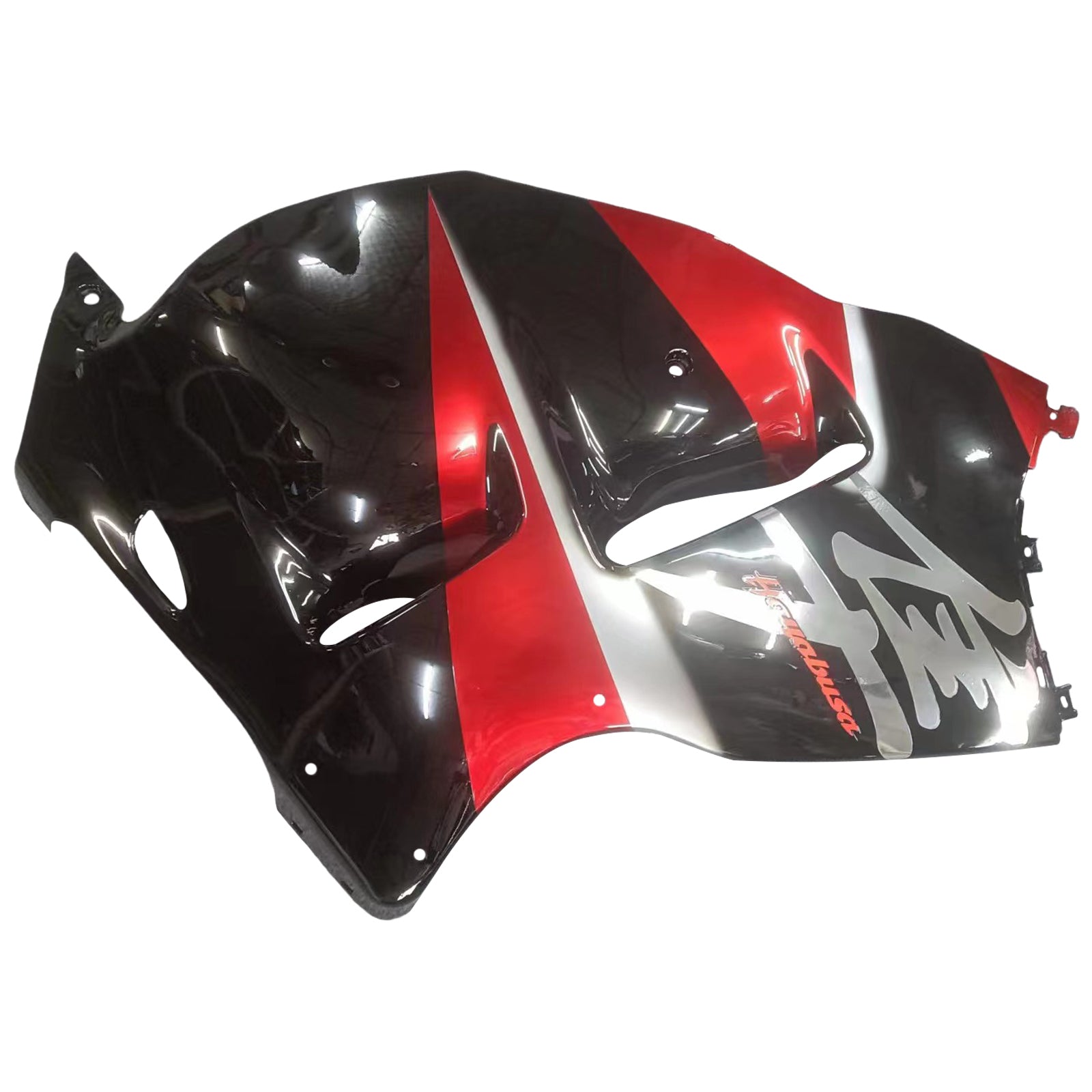 Amotopart Verkleidungsset für Suzuki Hayabusa GSX1300R 1999–2007, G-Schwarz und Rot