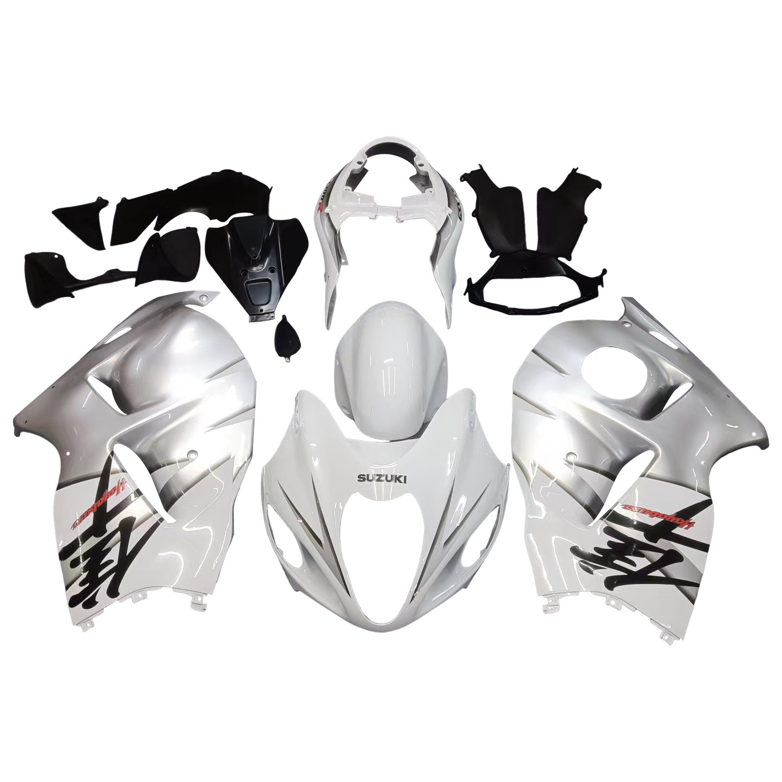 Amotopart Suzuki Hayabusa GSXR1300 1999–2007, weißes Kit