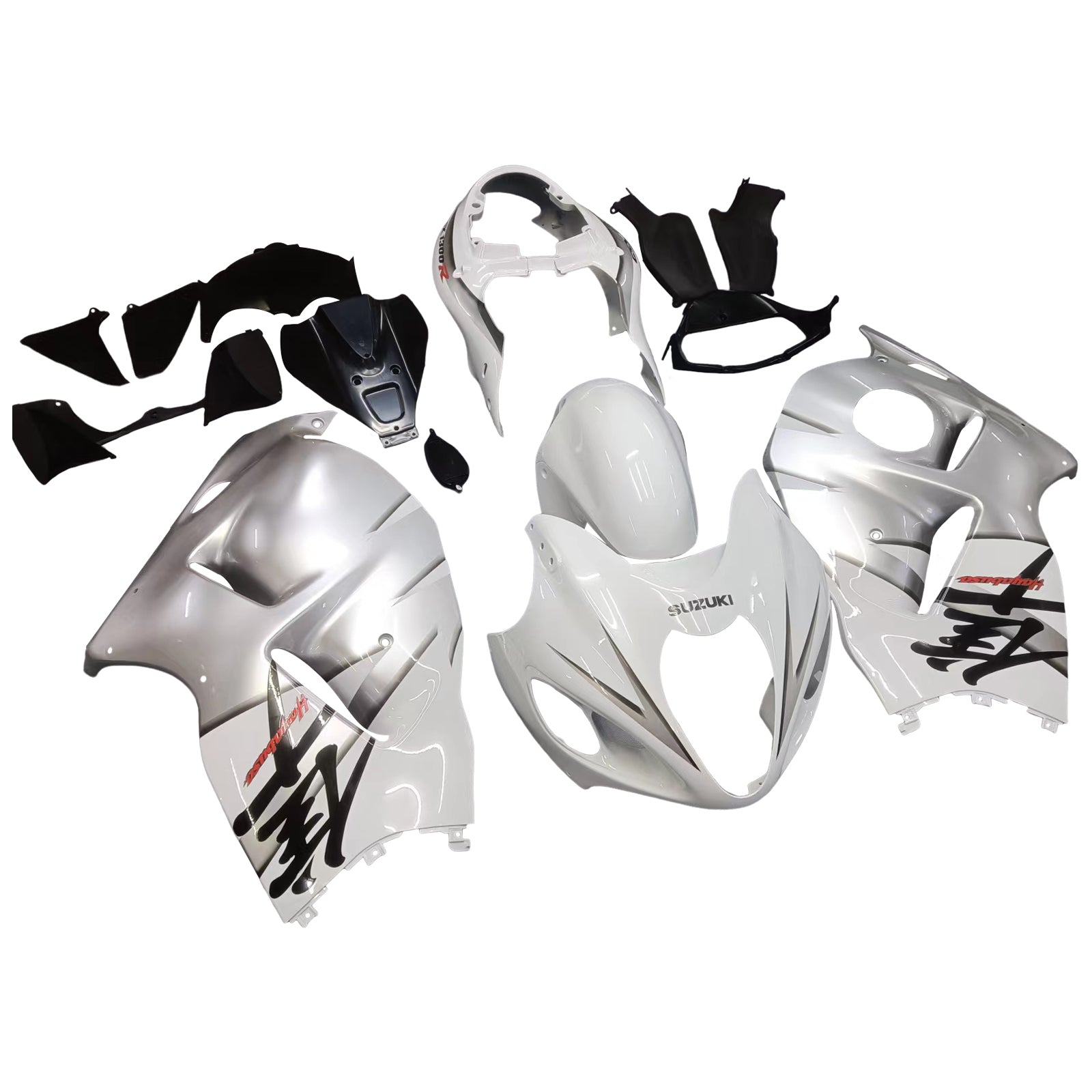 Amotopart Suzuki Hayabusa GSXR1300 1999–2007, weißes Kit