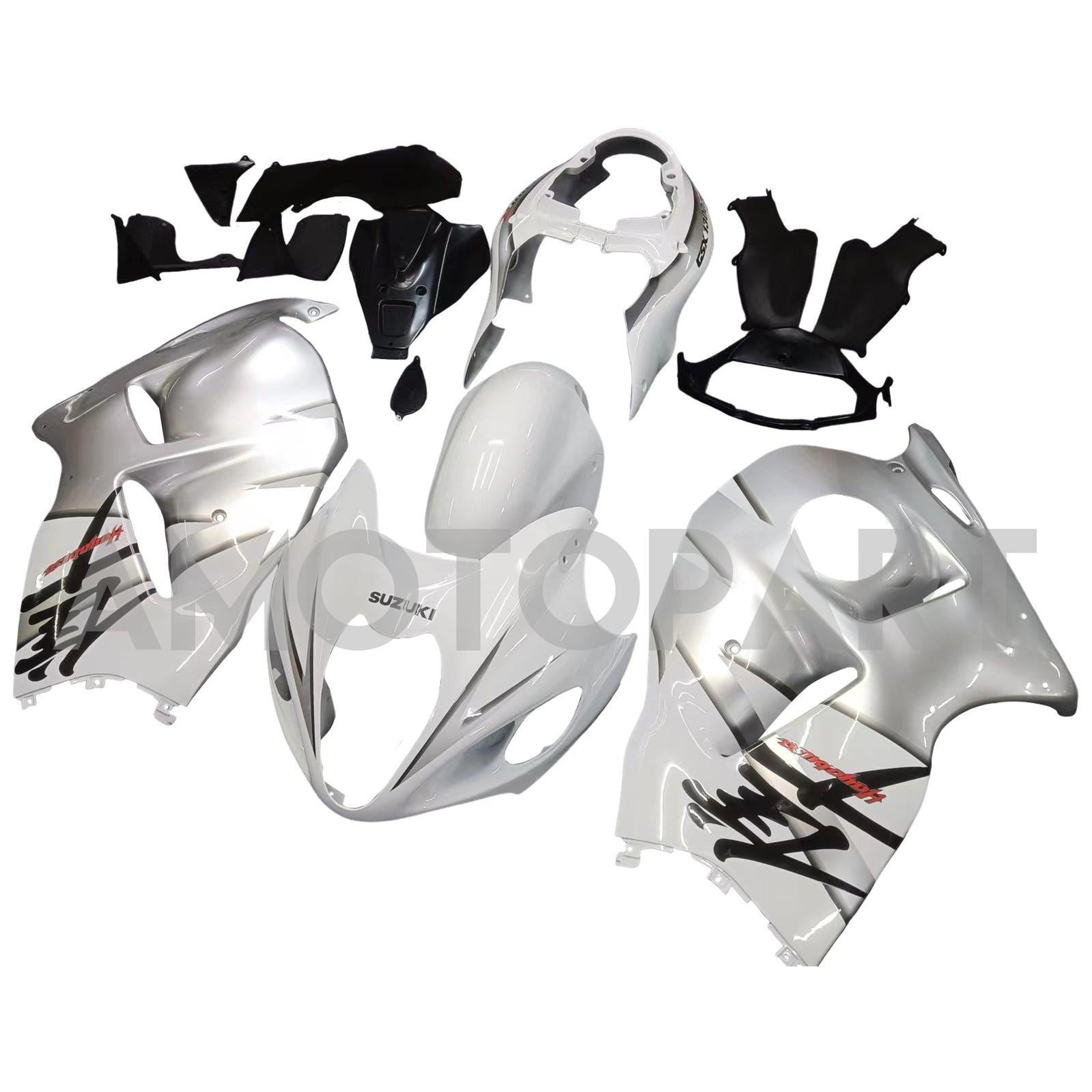 Amotopart Suzuki Hayabusa GSXR1300 1999-2007 White Kit