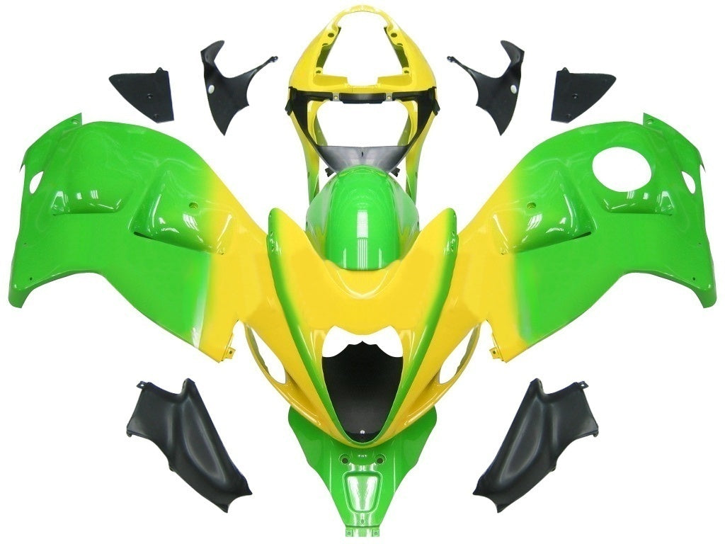 Kapotáž Amotopart Suzuki Hayabusa GSX1300R 1999-2007 zelená&Yžlutá sada