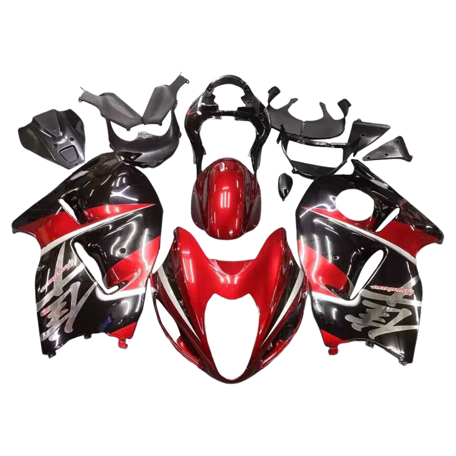 Amotopart Suzuki Hayabusa GSXR1300 1999–2007 G-Schwarz-Rot-Set