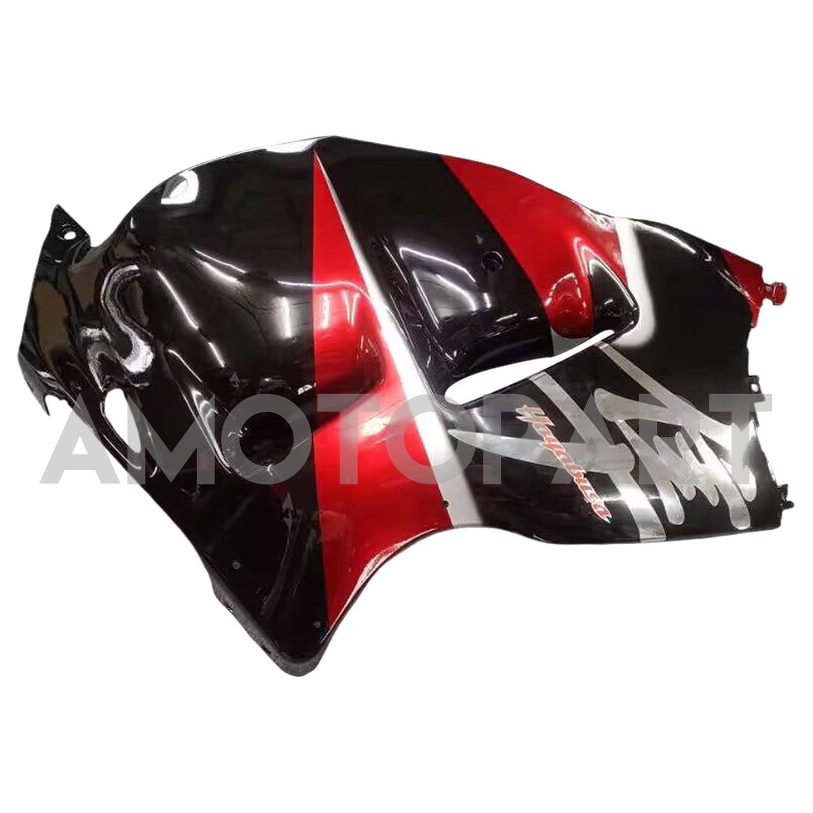 Amotopart Suzuki Hayabusa GSXR1300 1999-2007 G-Schwarz&Rotes Kit